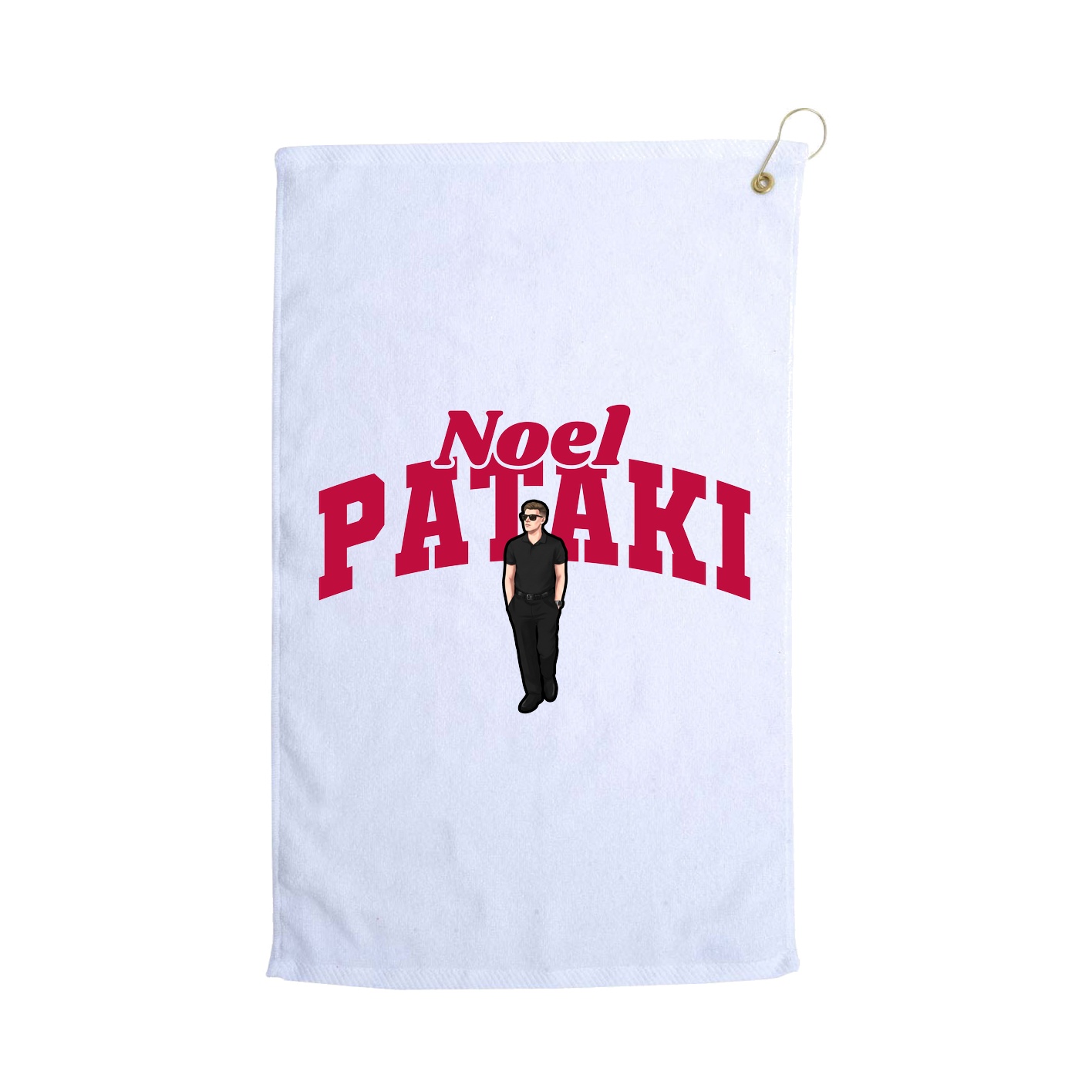 Golf Towel — Signature Arch in White