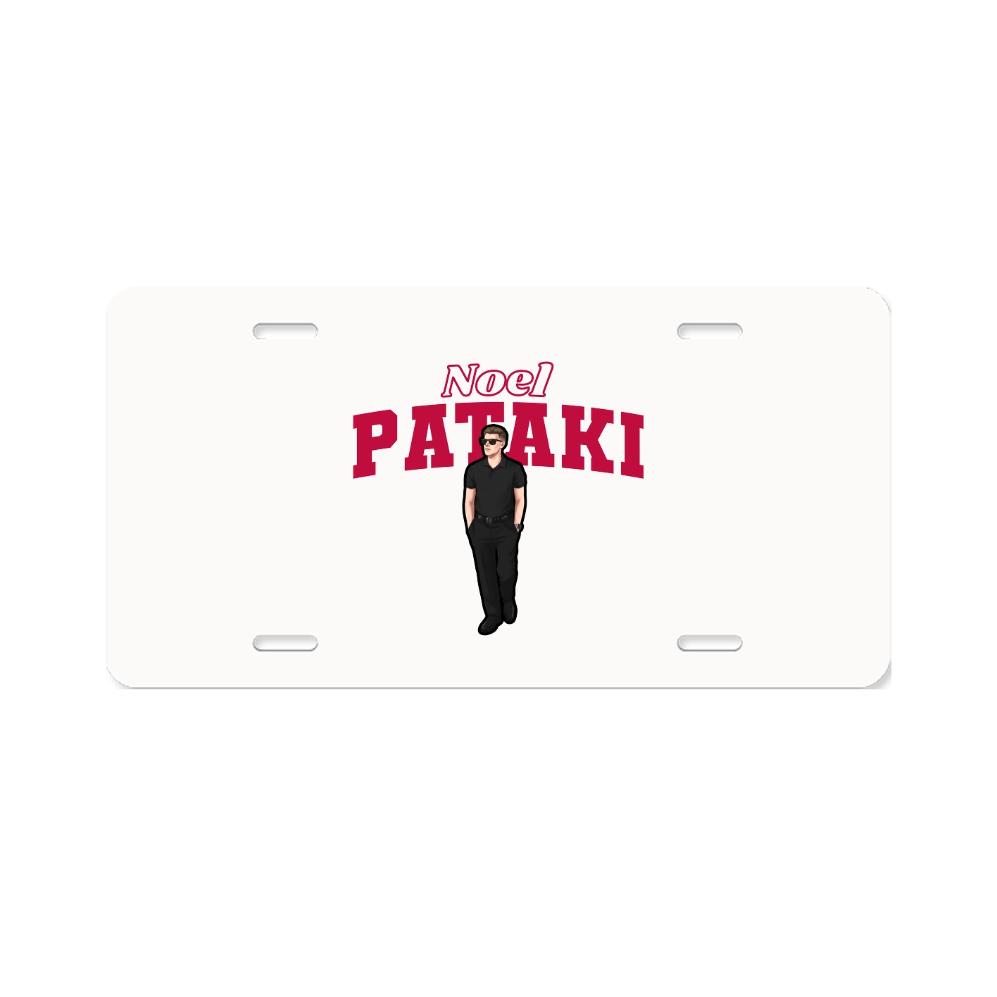 License Plate — Name Arch in Classic