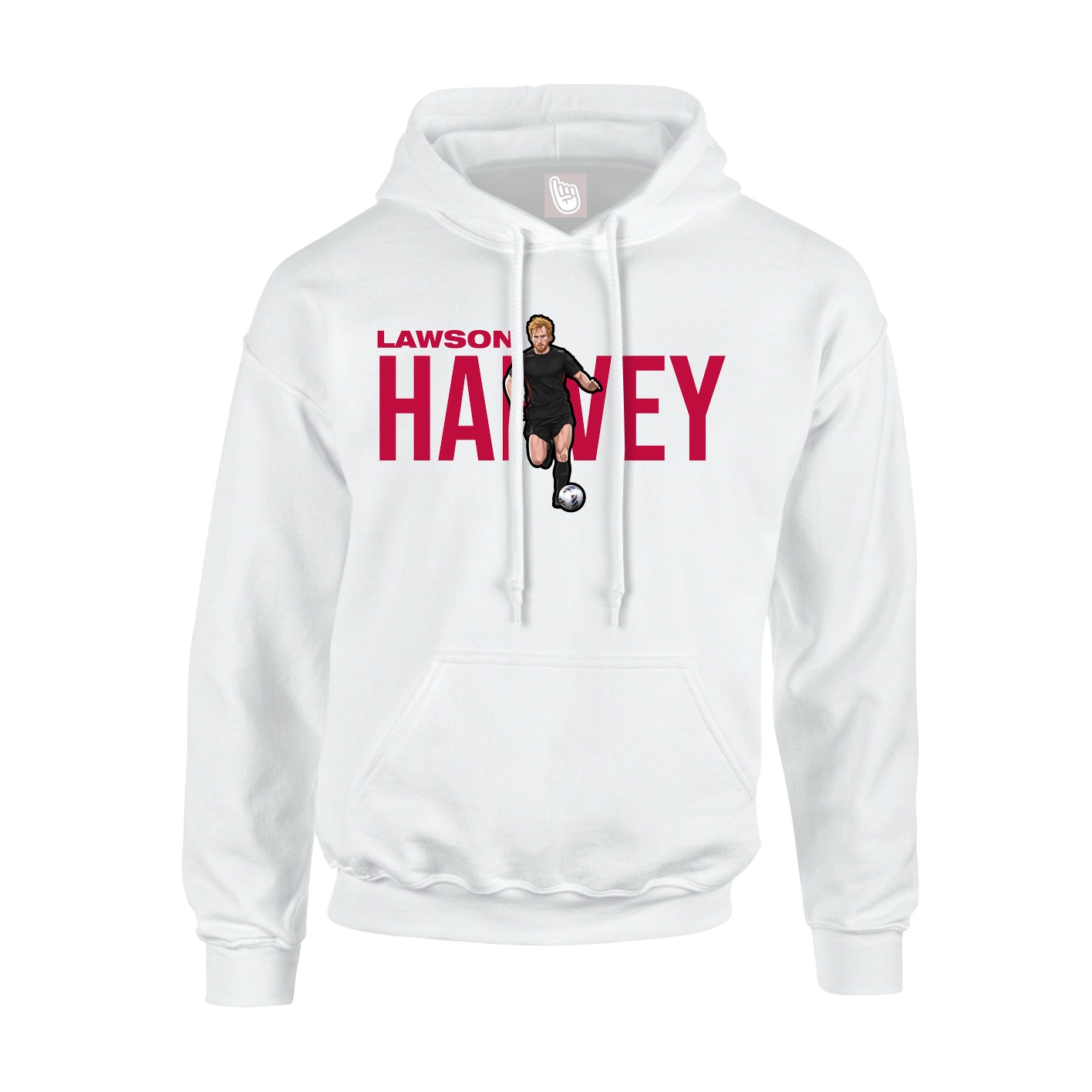 Youth Hoodie — Player Name in White