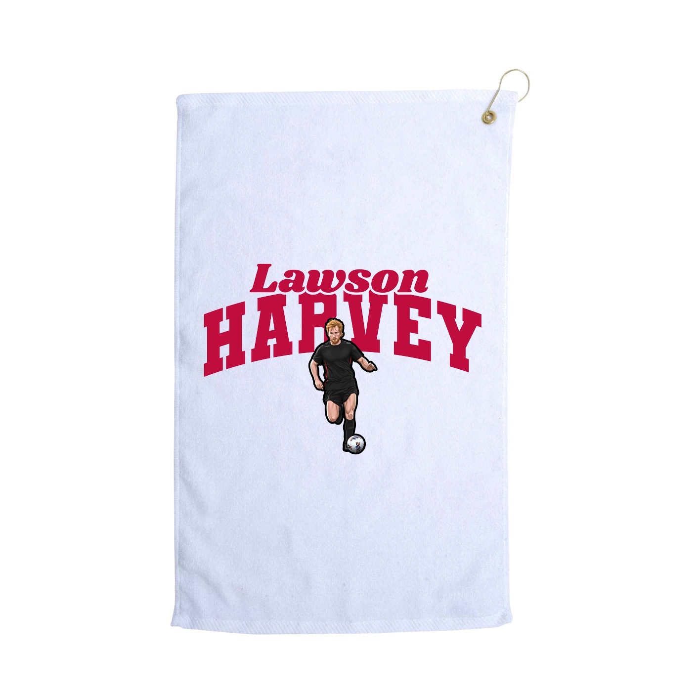 Golf Towel — Signature Arch in White