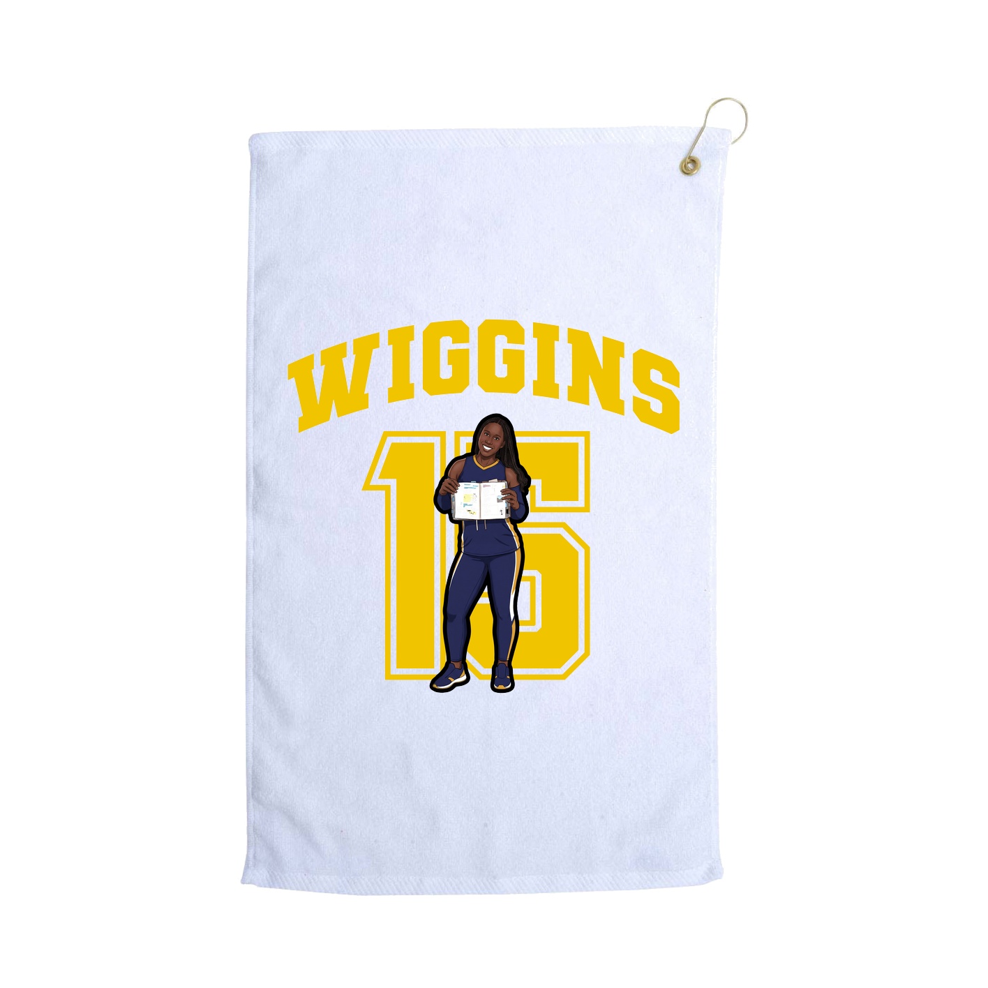 Golf Towel — Number in White