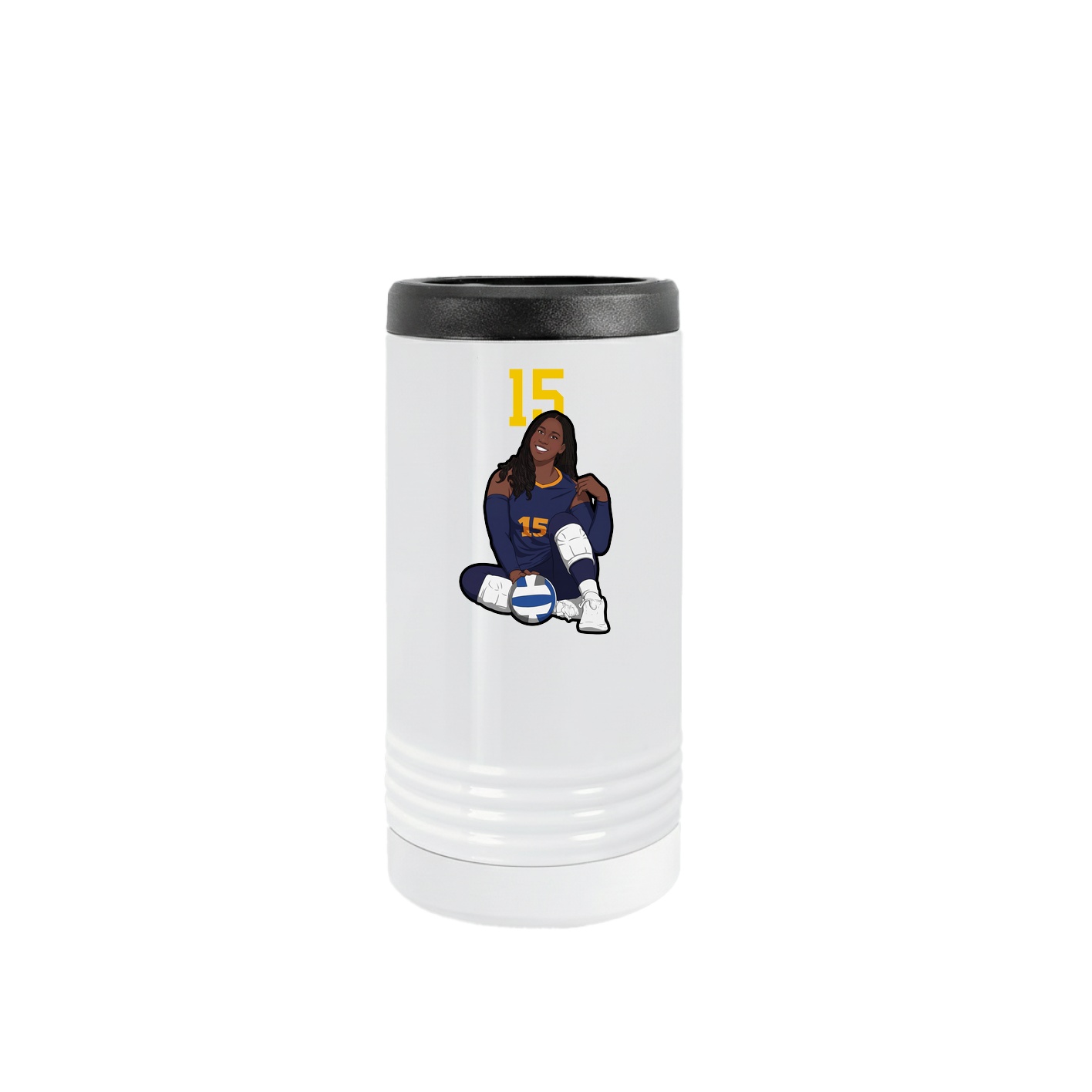 Slim Beverage Holder — Number Top in White