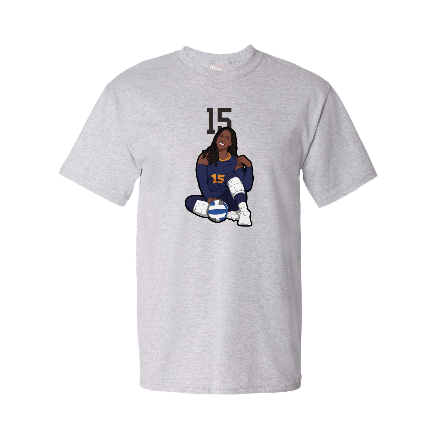 Tee — Number Top in Grey