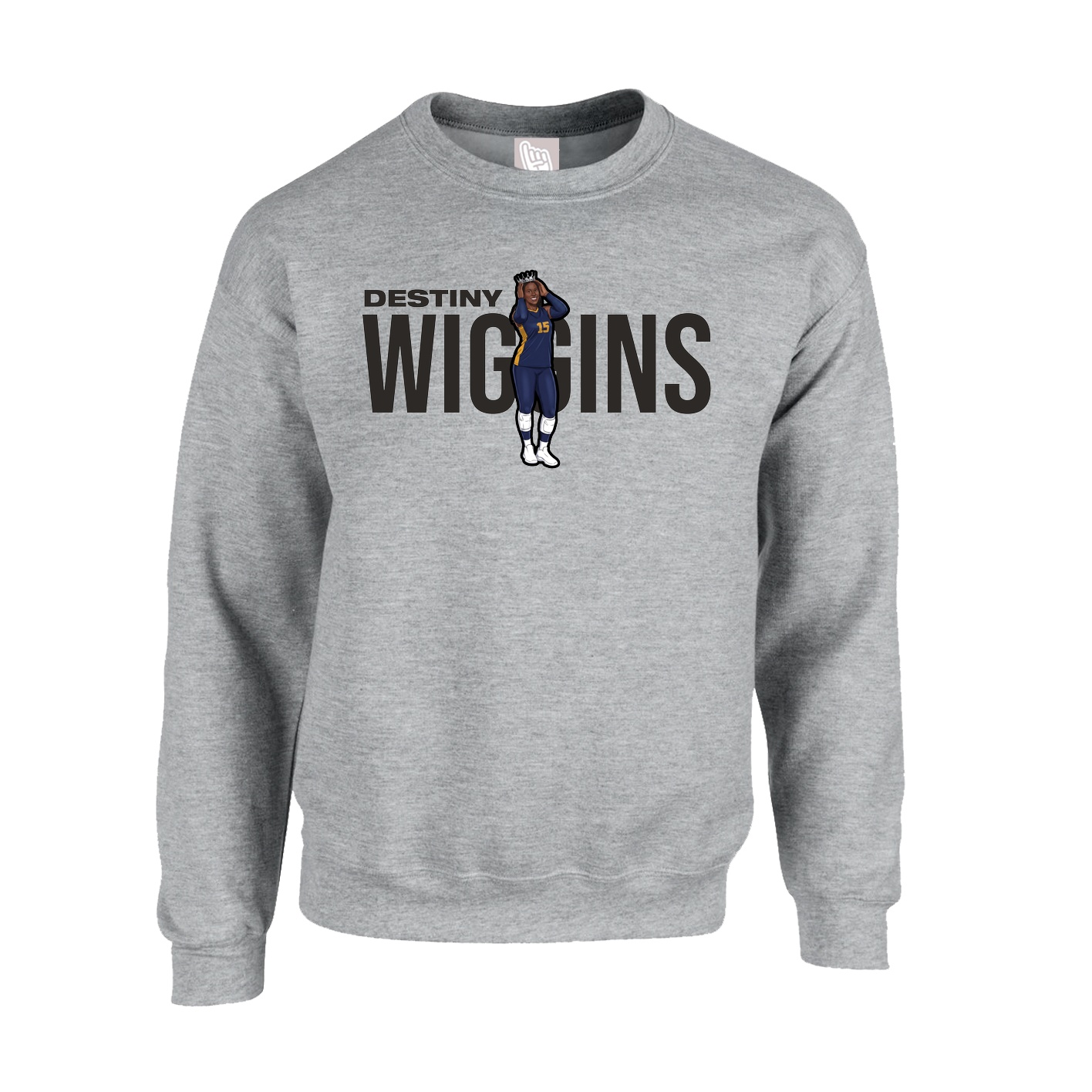 Fleece Crew — Player Name in Grey