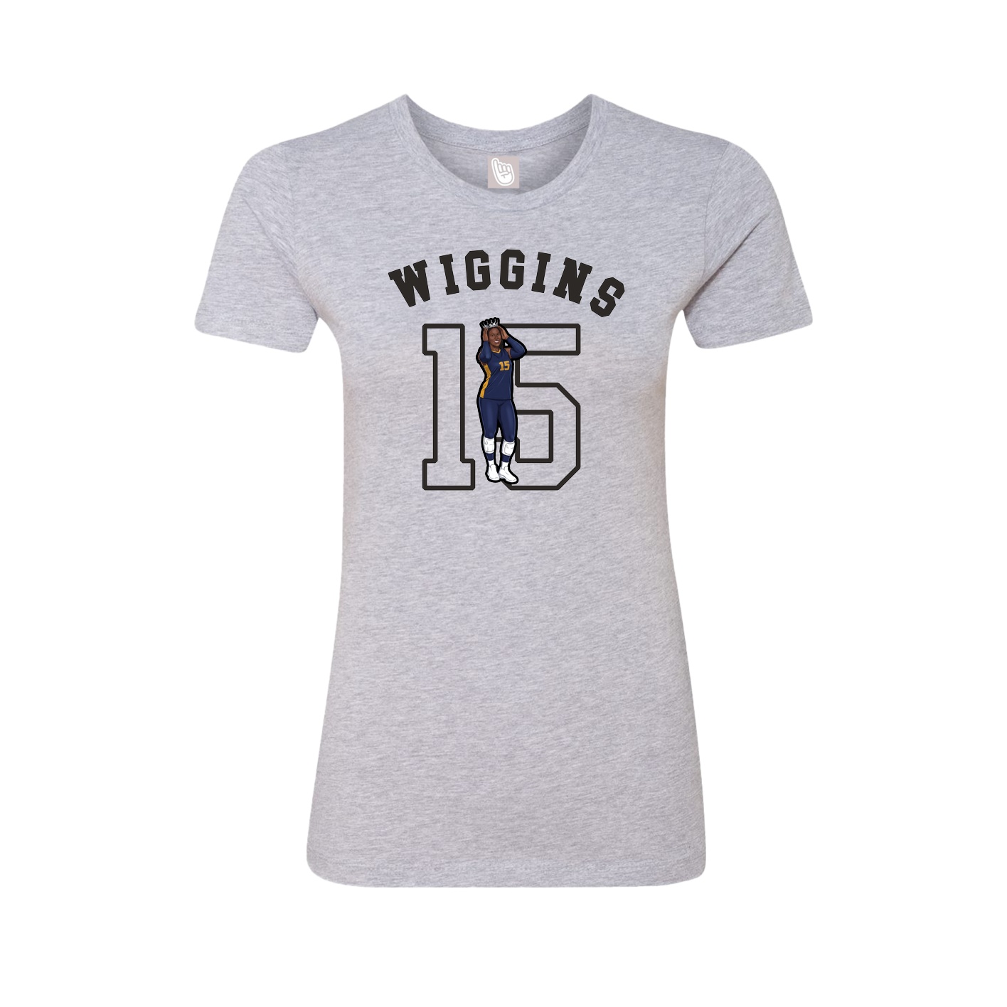 Fitted Women's Tee — Shirsey Arch in Grey