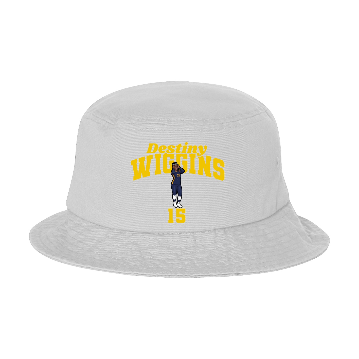 Bucket Cap — Signature Arch in White