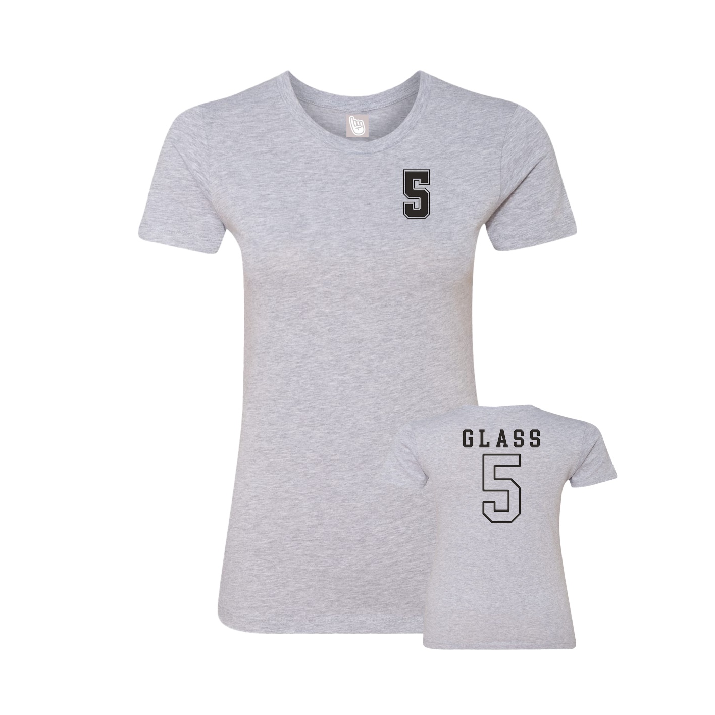 Womens Tee — Chest Back in Grey
