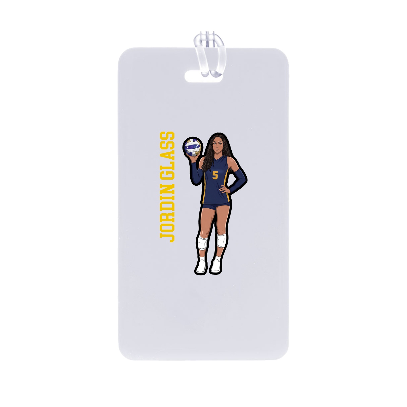 Bag Tag — Name Vertical in Classic