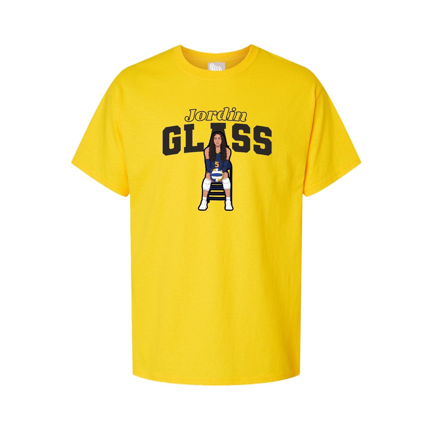 Youth Tee — Name Arch in Gold