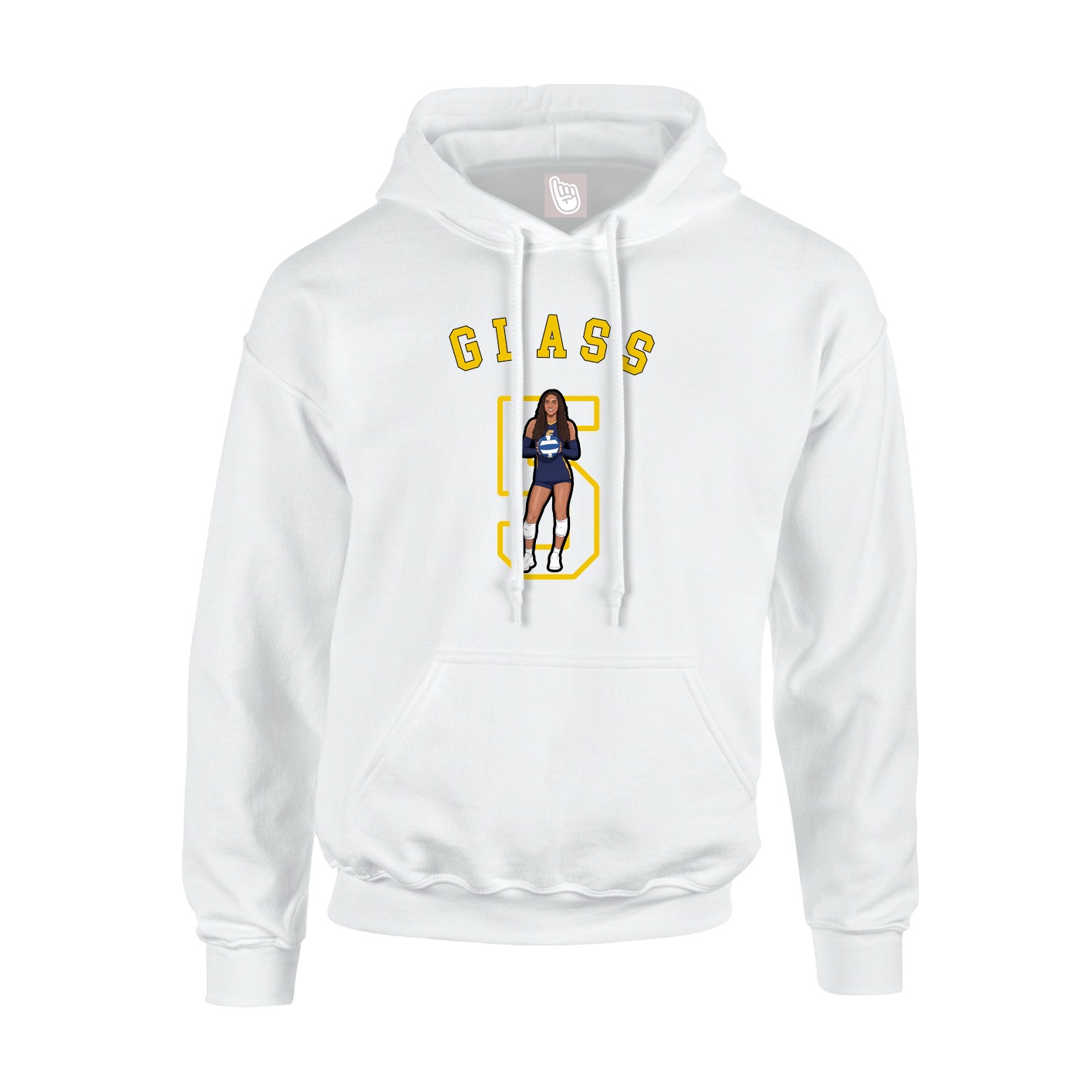 Hoodie — Shirsey Arch in White