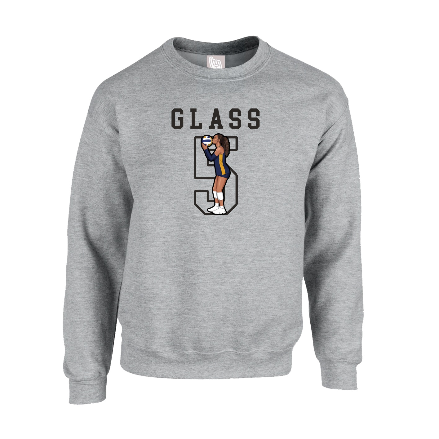 Fleece Crew — Shirsey in Grey