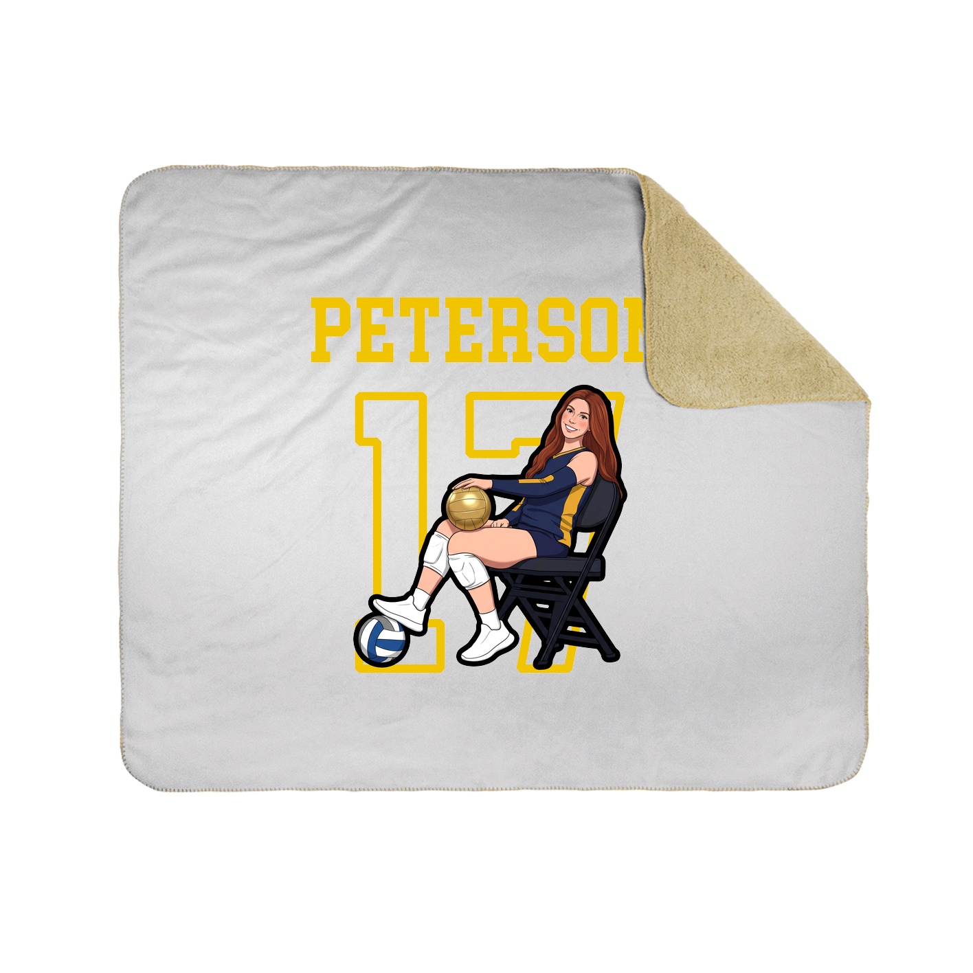 Throw Blanket — Shirsey in White