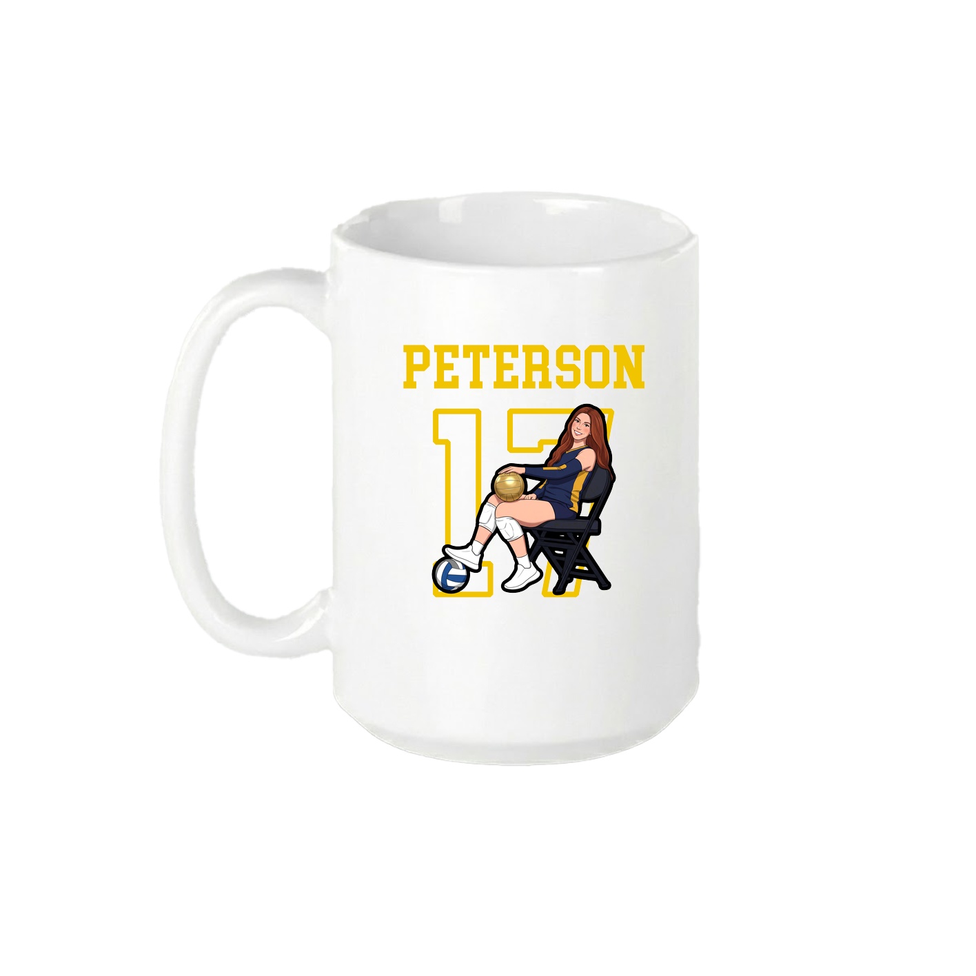15oz Coffee Mug — Shirsey in White