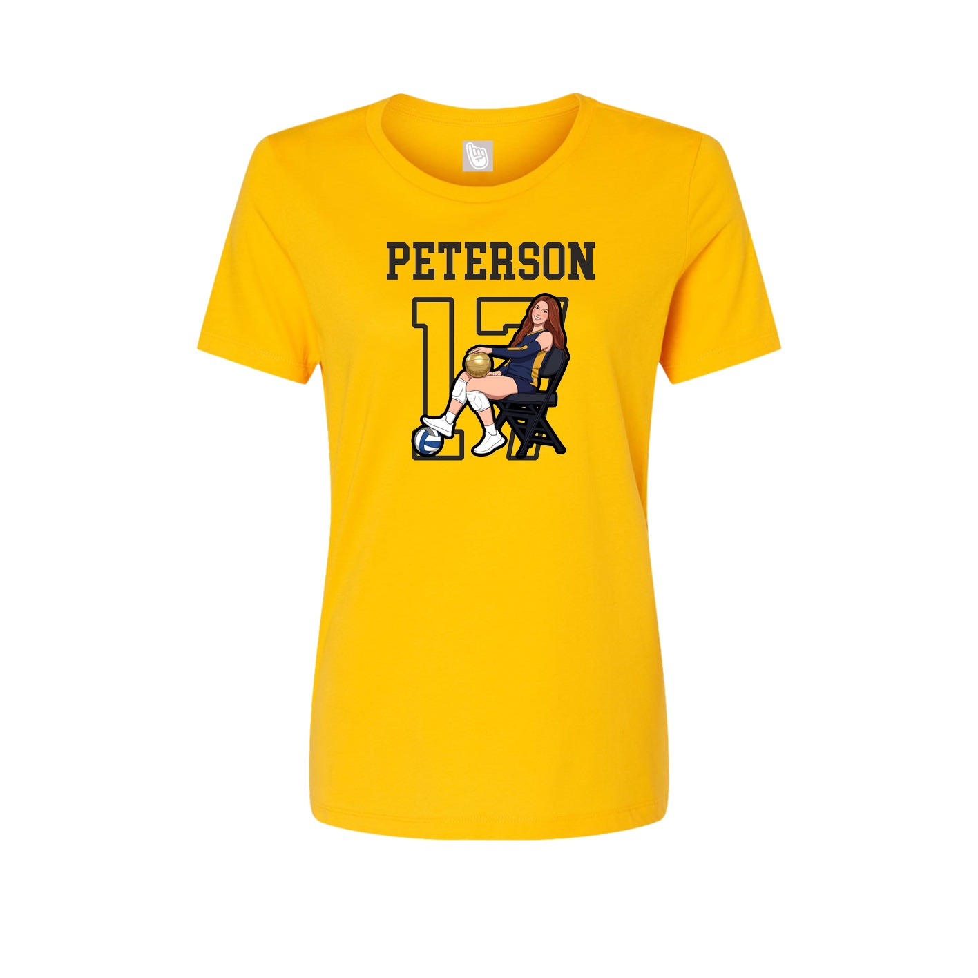 Fitted Women's Tee — Shirsey in Gold