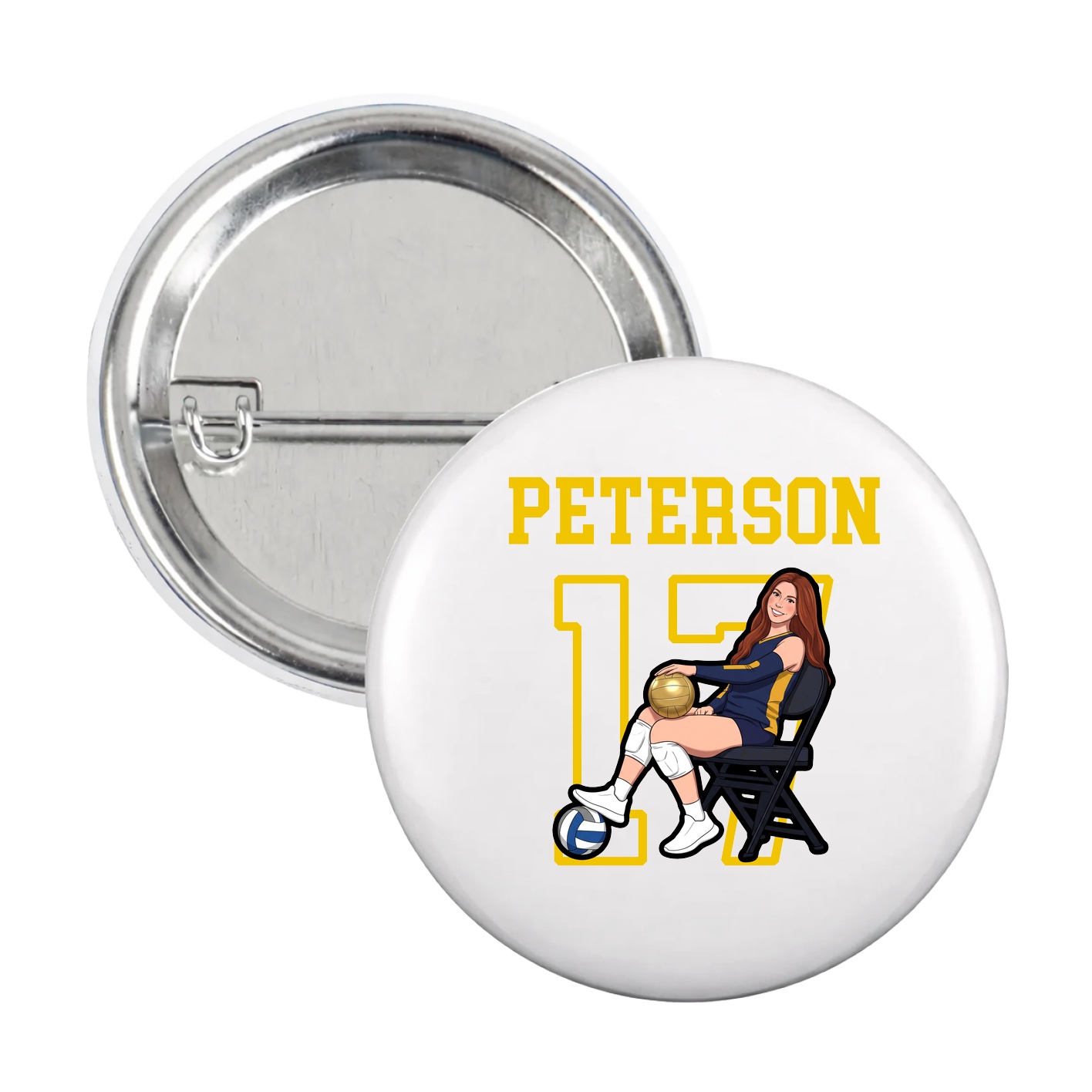 Game Day Button — Shirsey in White
