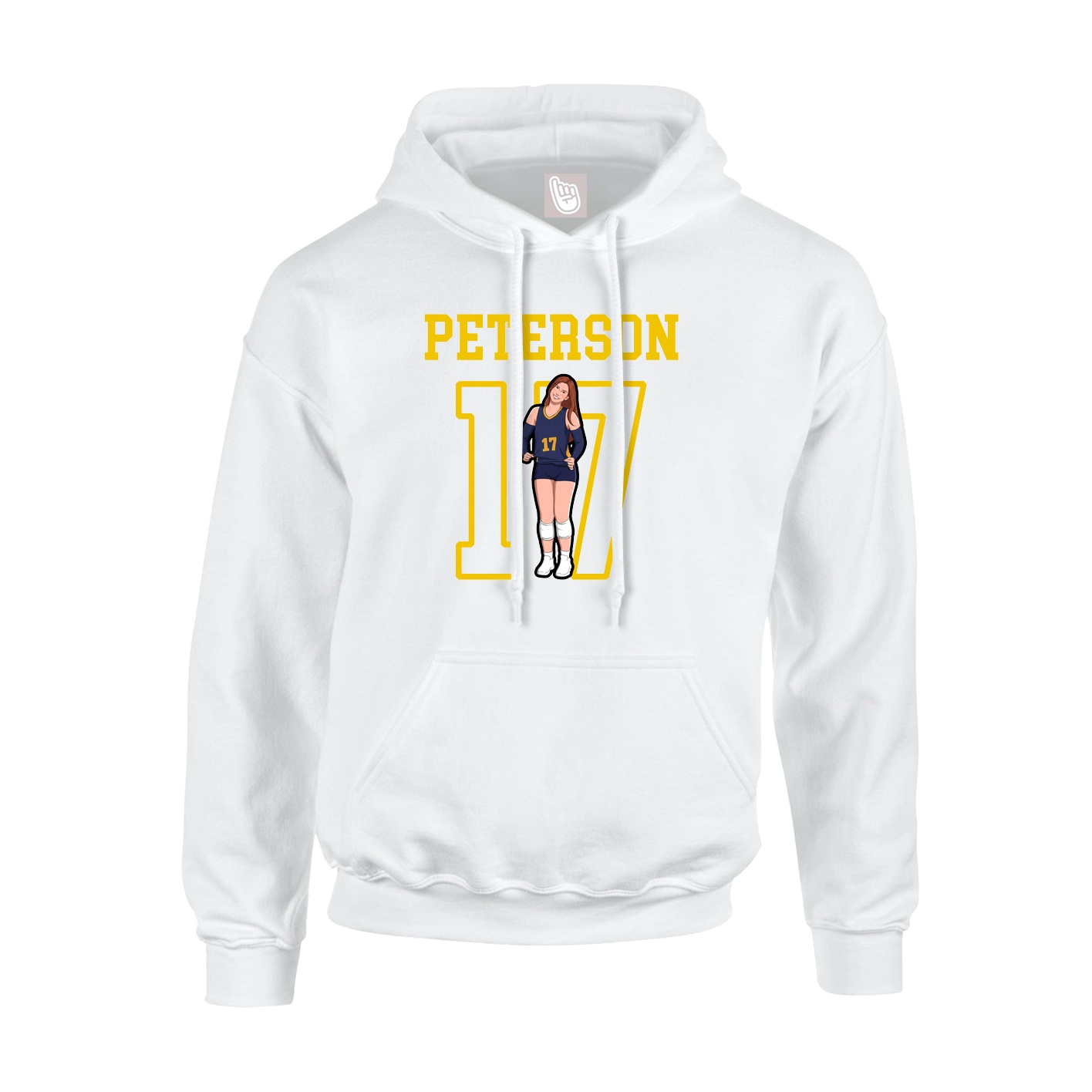 Hoodie — Shirsey in White