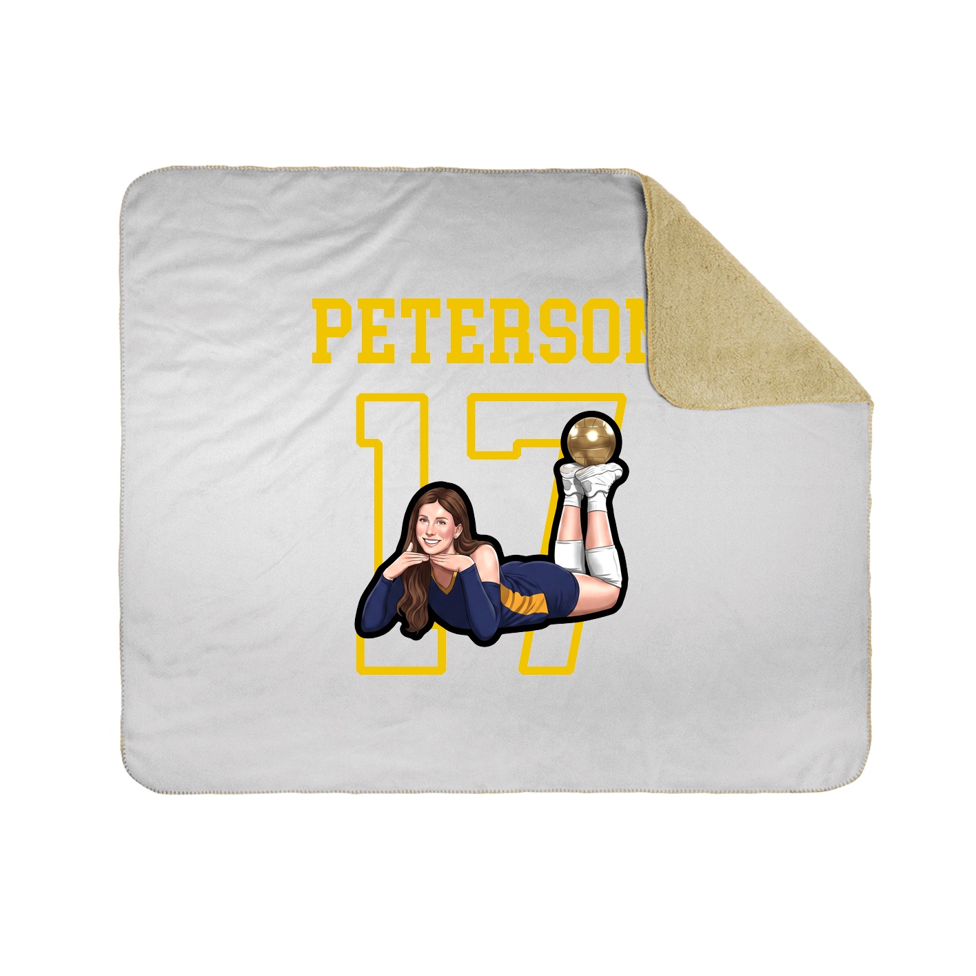 Throw Blanket — Shirsey in White