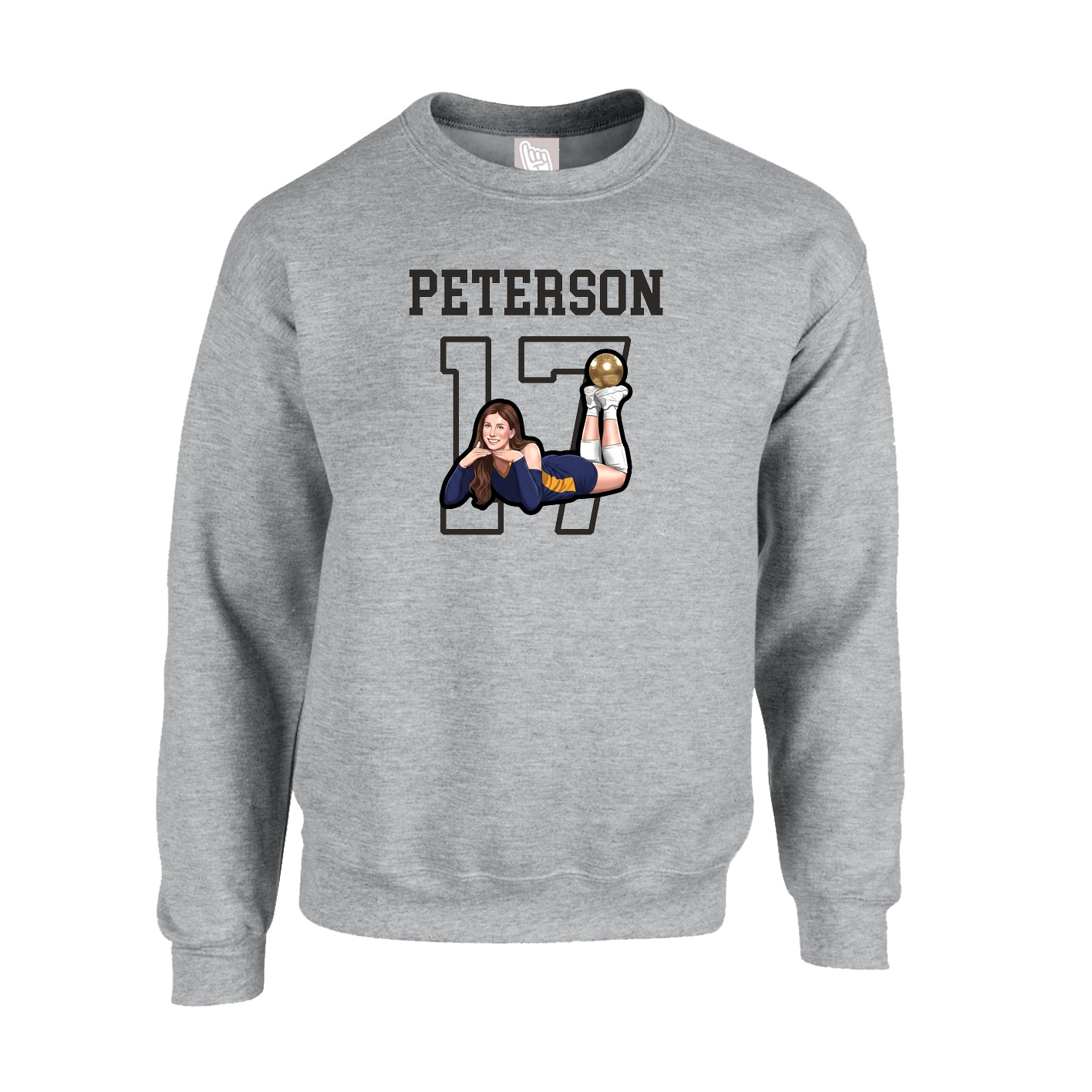 Fleece Crew — Shirsey in Grey