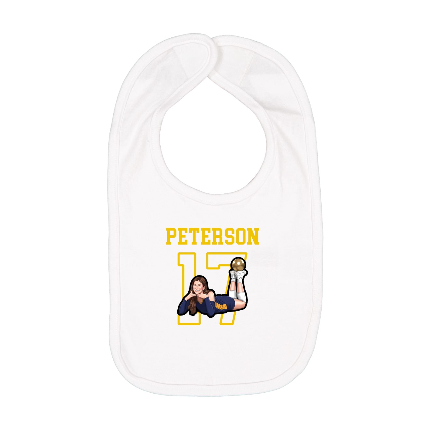 Infant Bib — Shirsey in White
