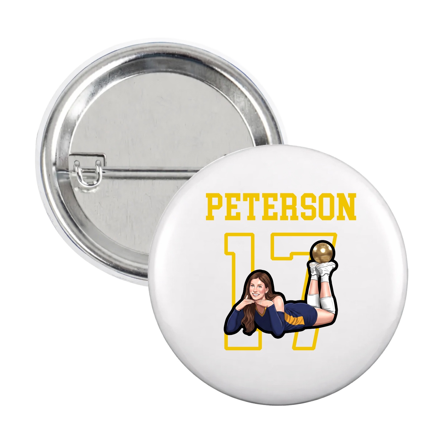 Game Day Button — Shirsey in White