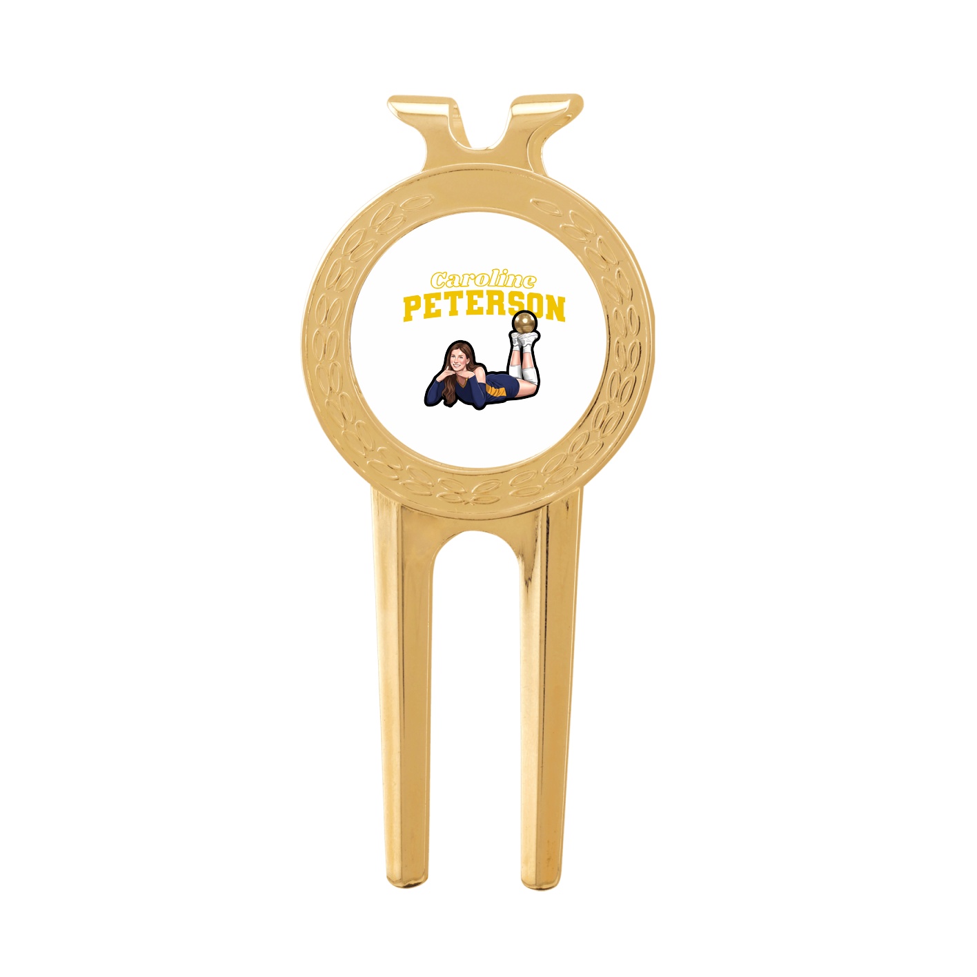 Divot Tool with Ball Marker — Name Arch in Classic