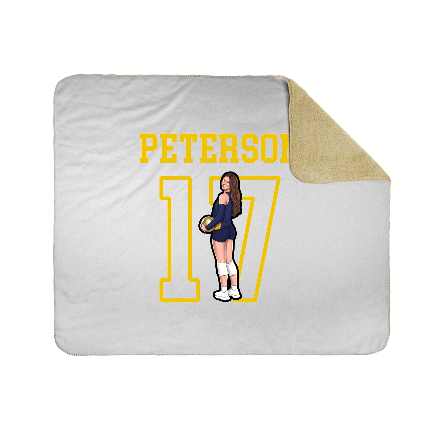 Throw Blanket — Shirsey in White