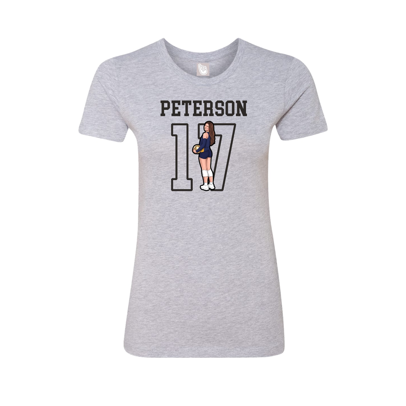 Fitted Women's Tee — Shirsey in Grey
