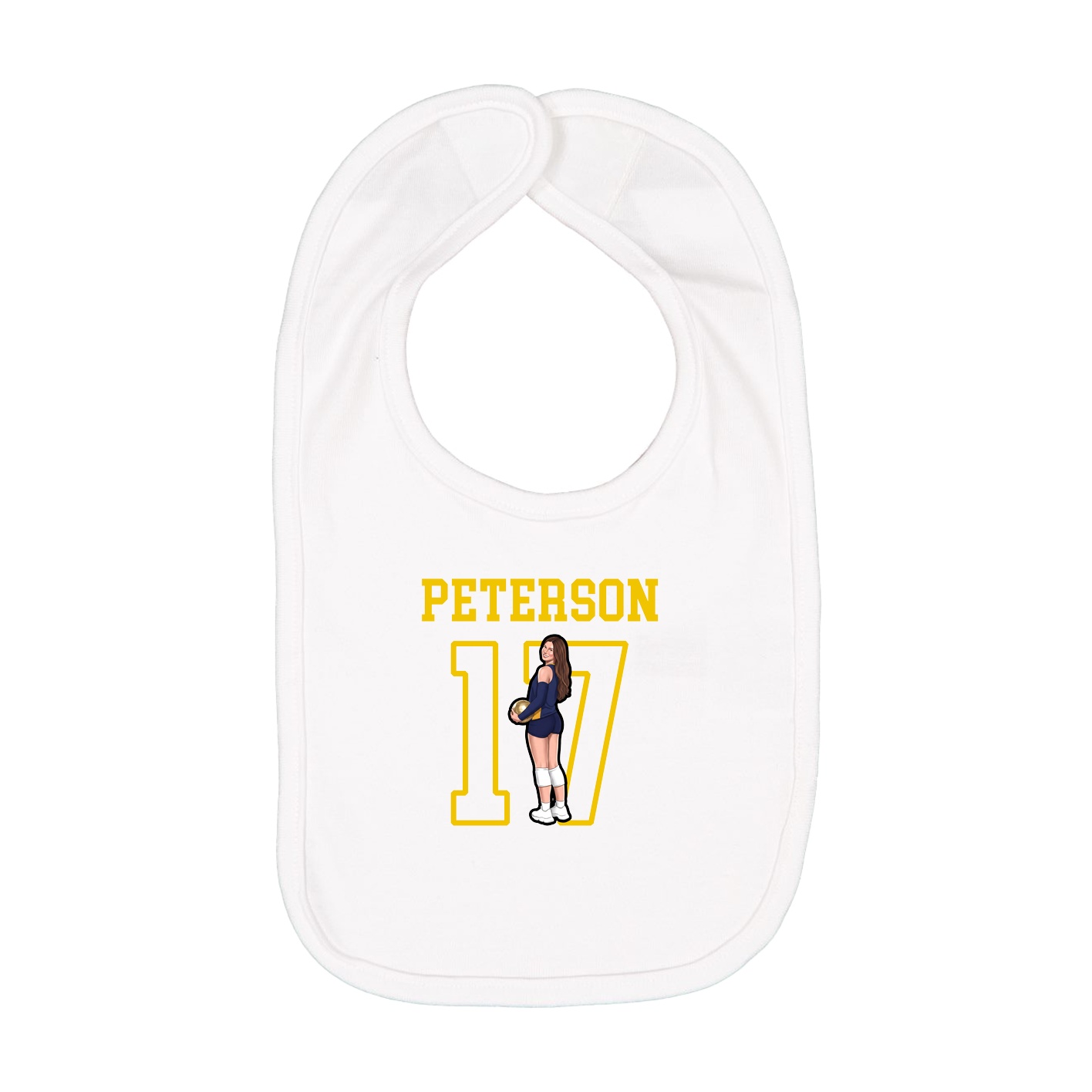 Infant Bib — Shirsey in White