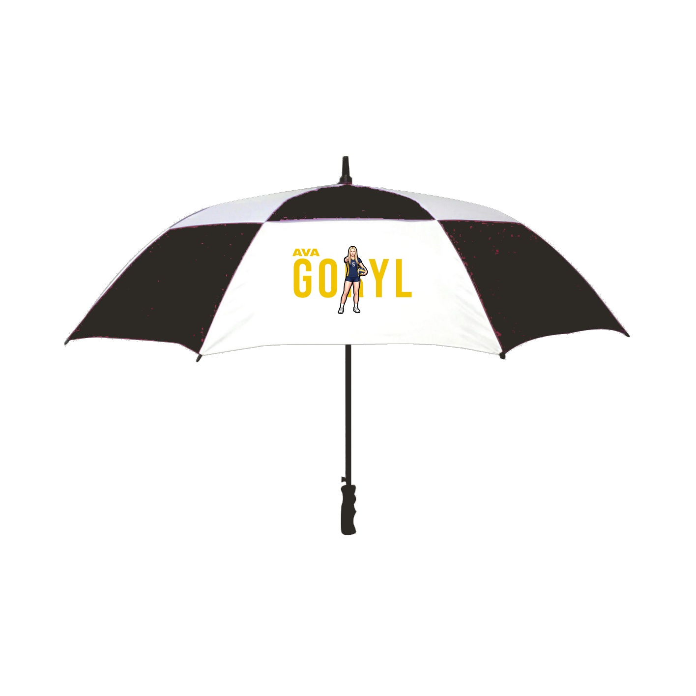 Golf Umbrella — Player Name in Black