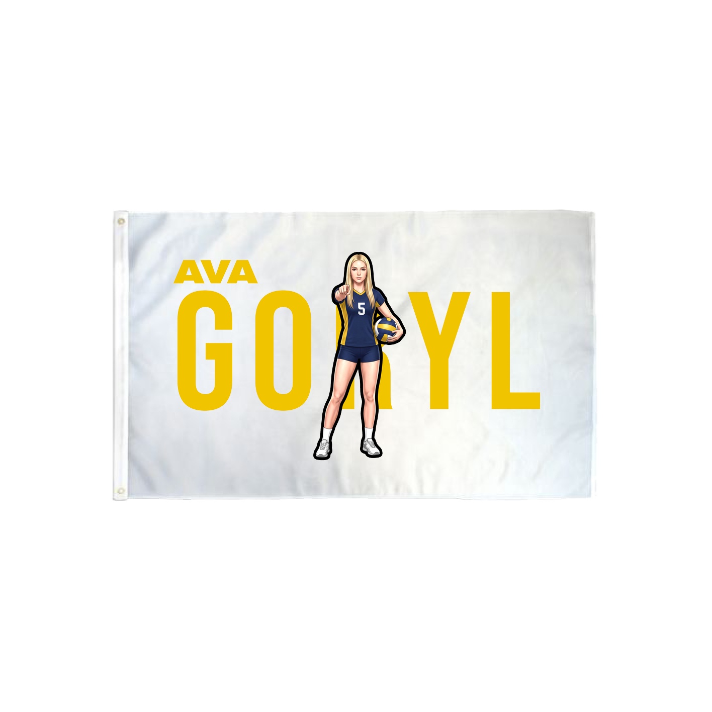 3x5 Flag — Player Name in Classic
