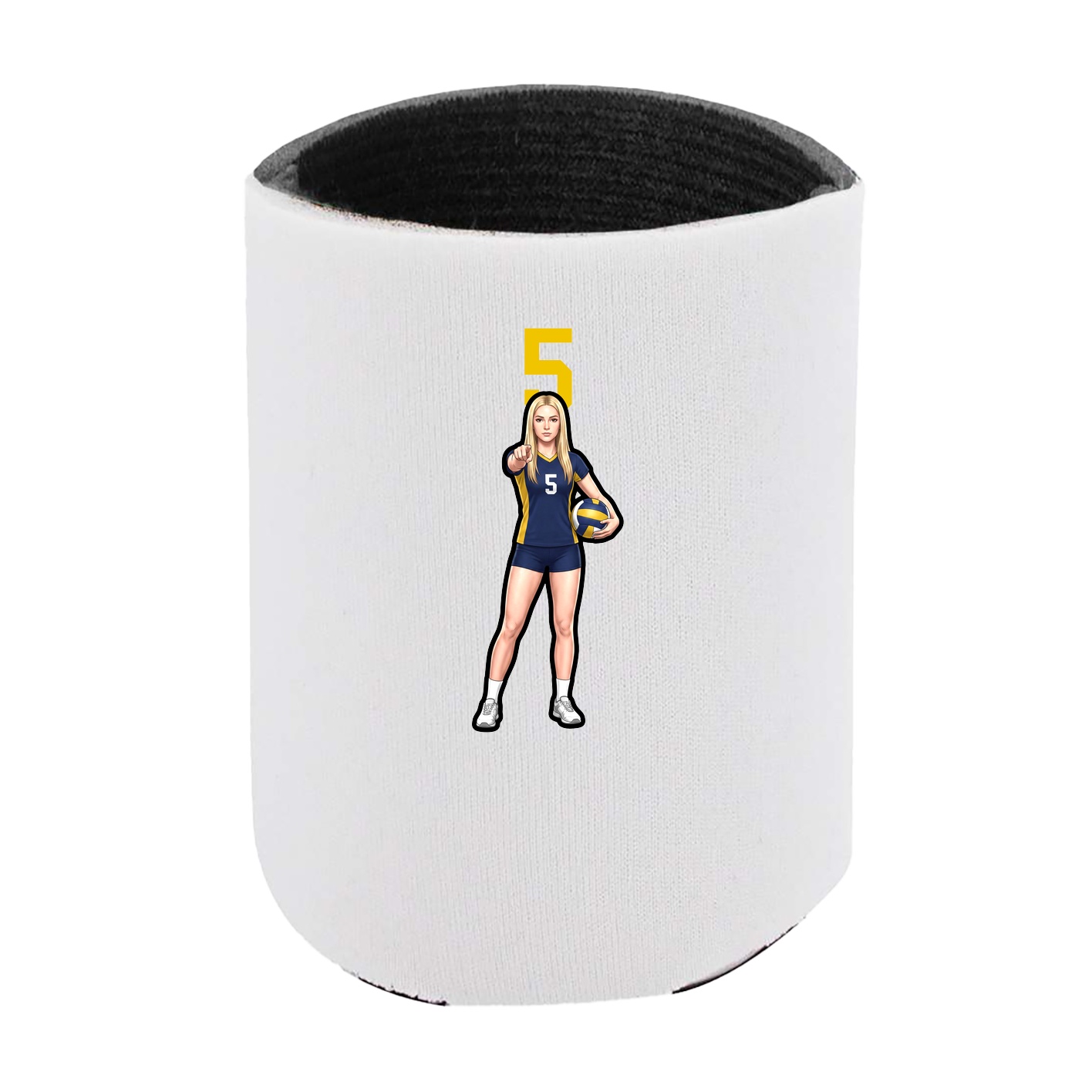 Can Holder — Number Top in White