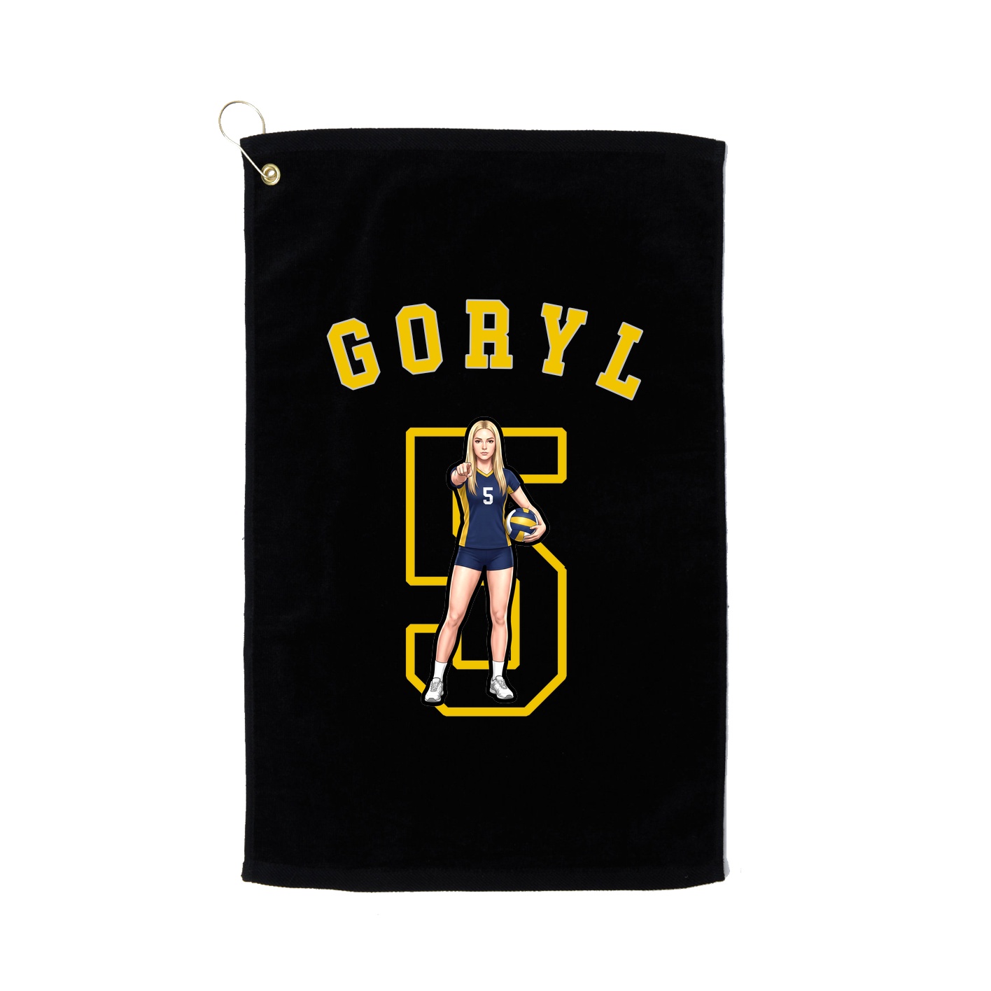 Golf Towel — Shirsey Arch in Black