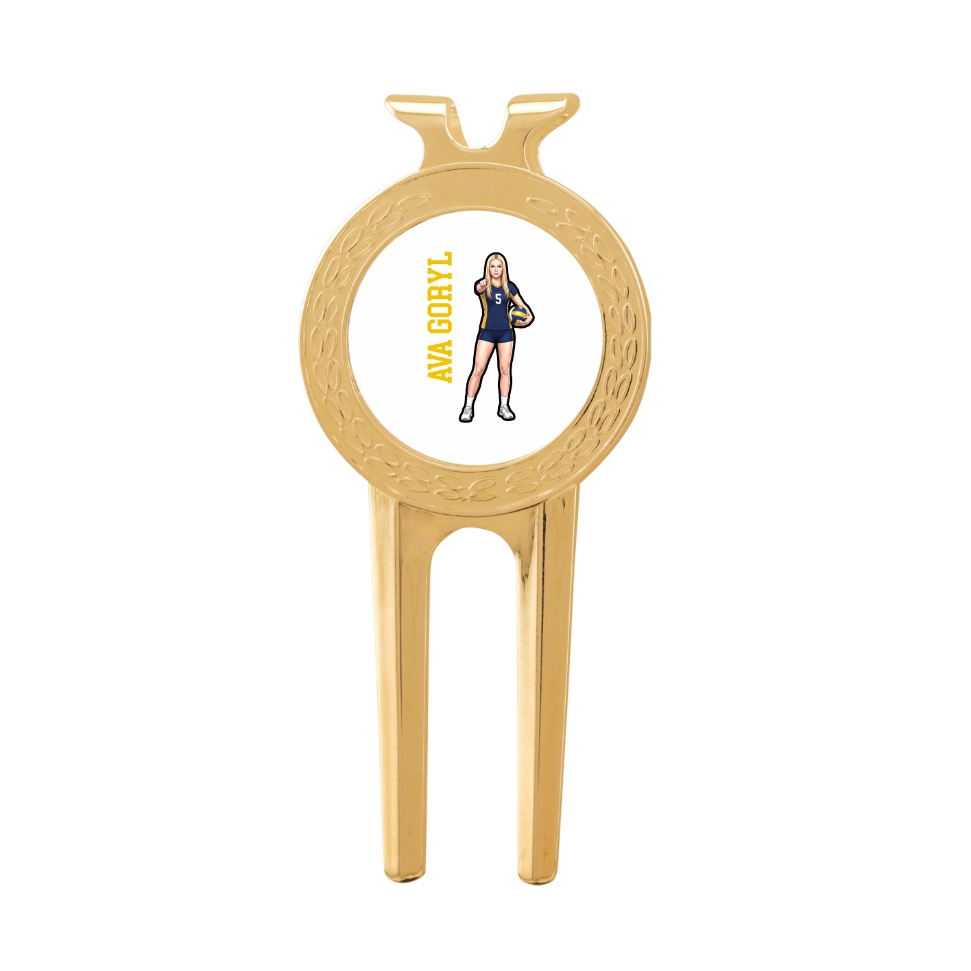Divot Tool with Ball Marker — Name Vertical in Classic