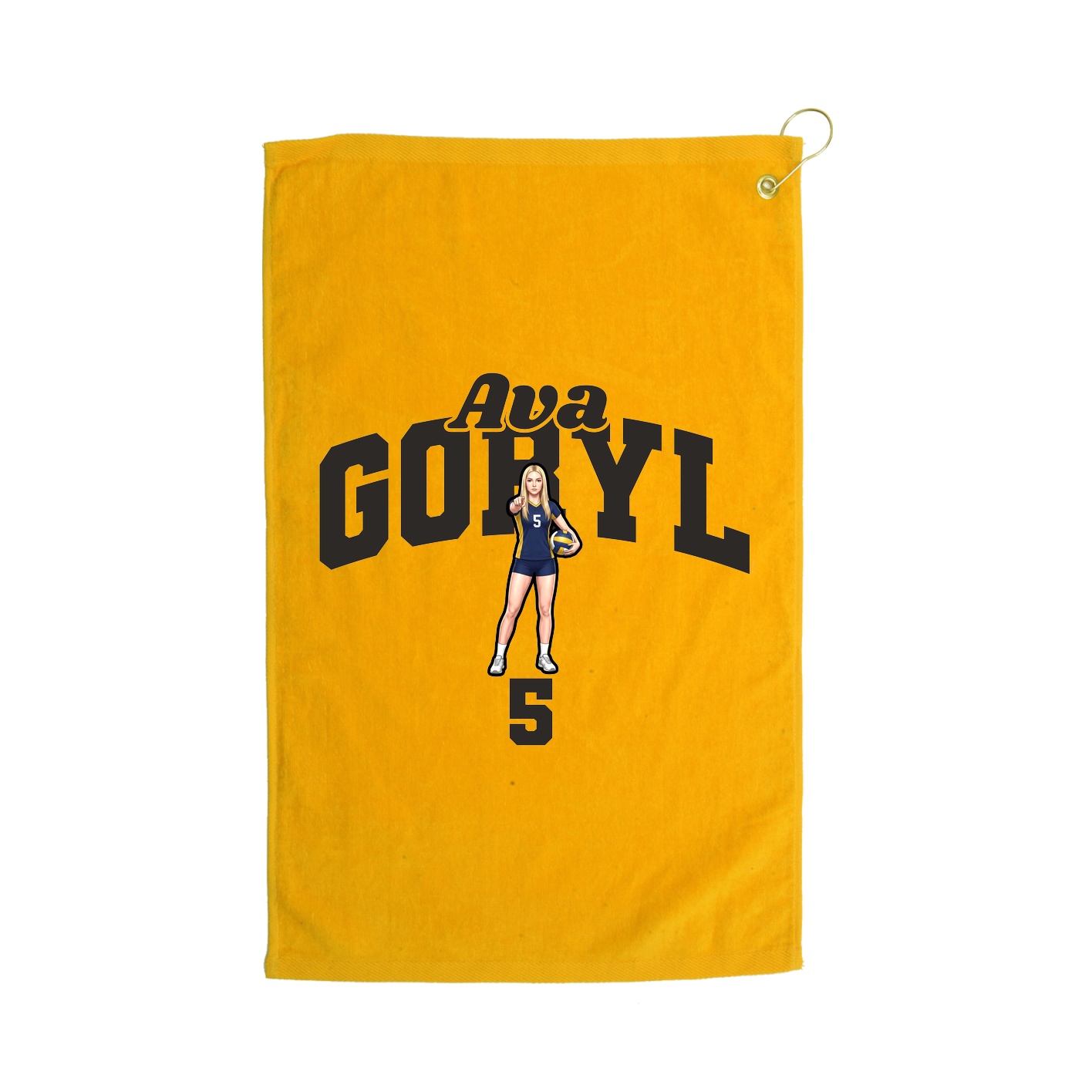 Golf Towel — Signature Arch in Gold