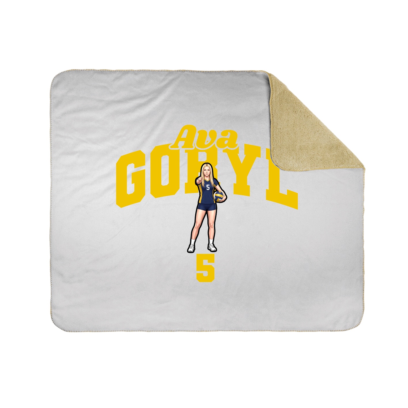 Throw Blanket — Signature Arch in White