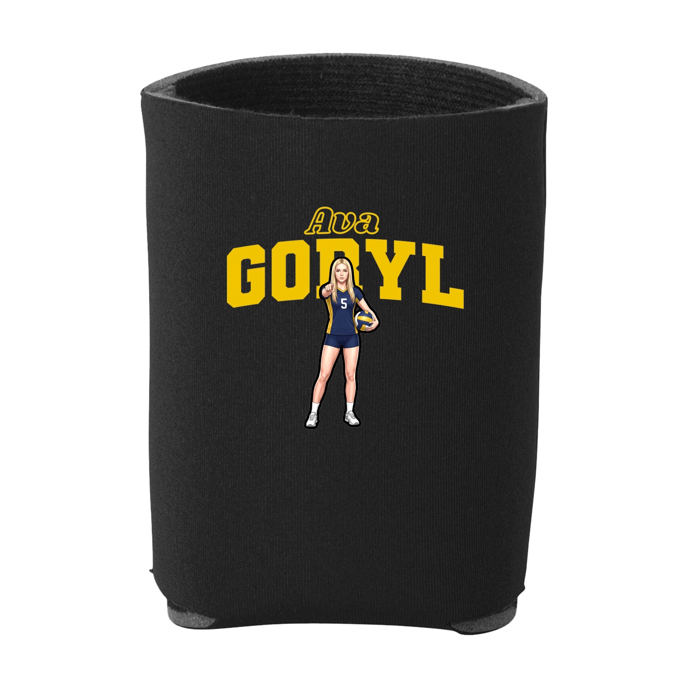 Can Holder — Name Arch in Black