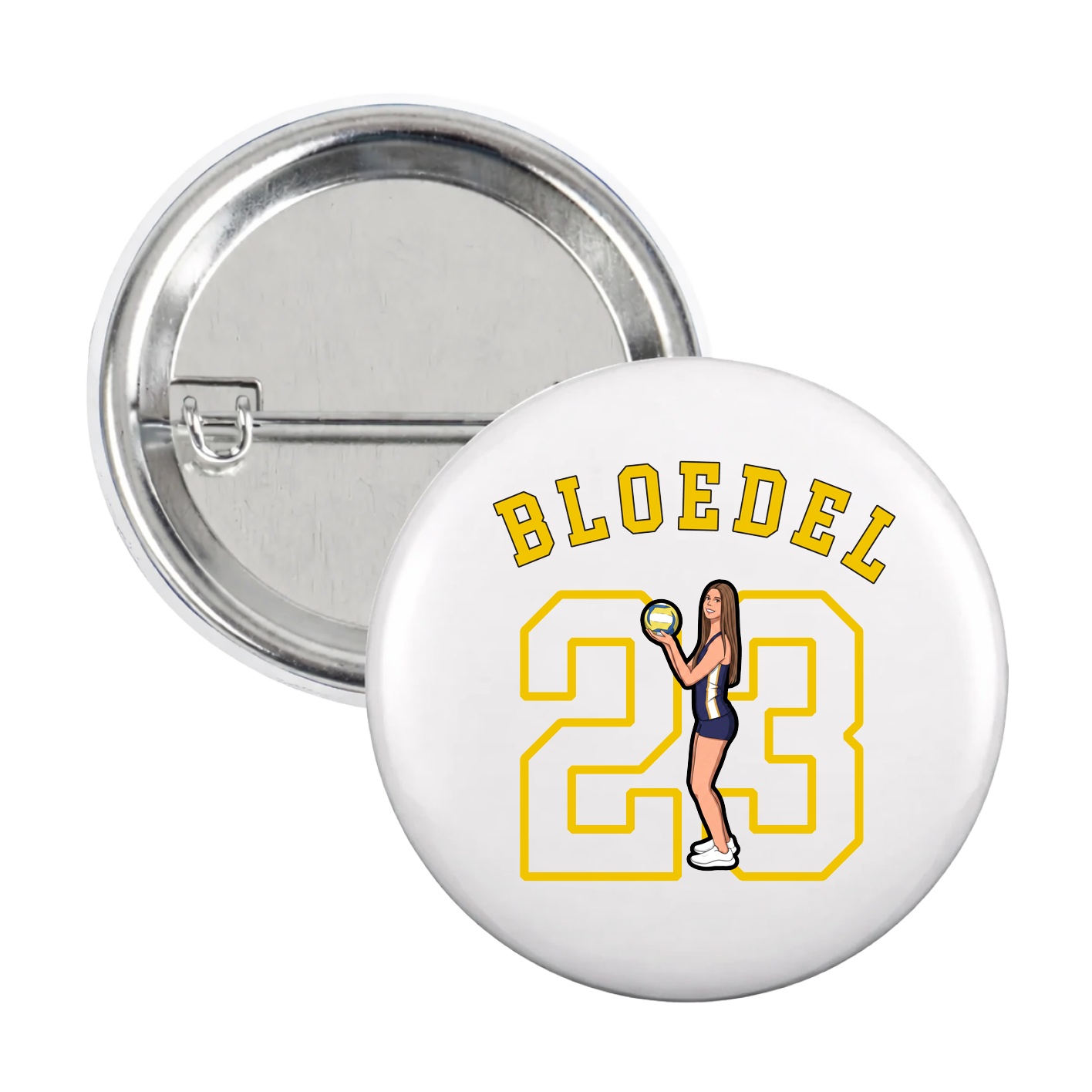 Game Day Button — Shirsey Arch in White