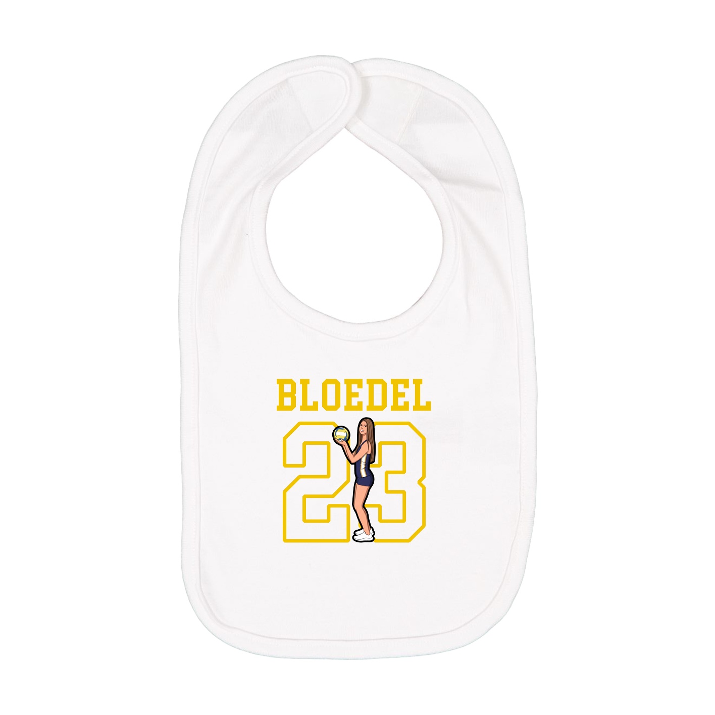 Infant Bib — Shirsey in White
