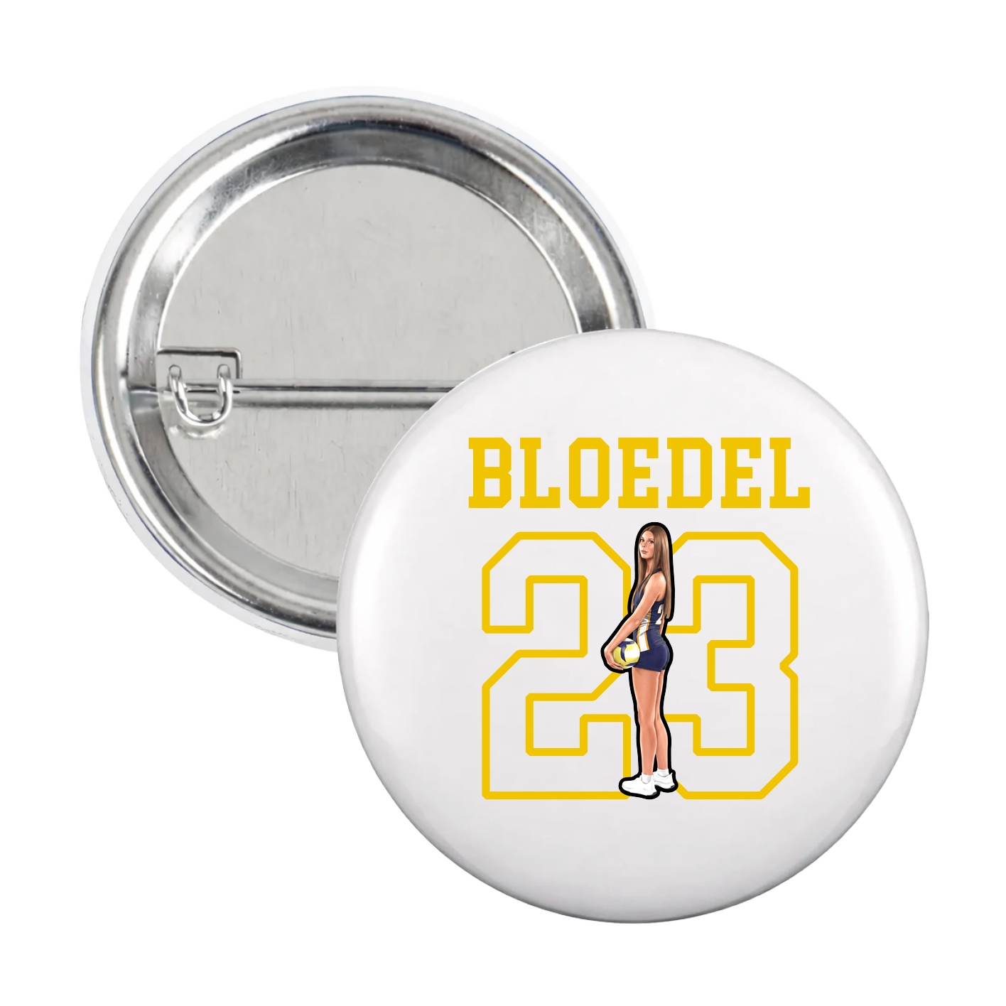 Game Day Button — Shirsey in White