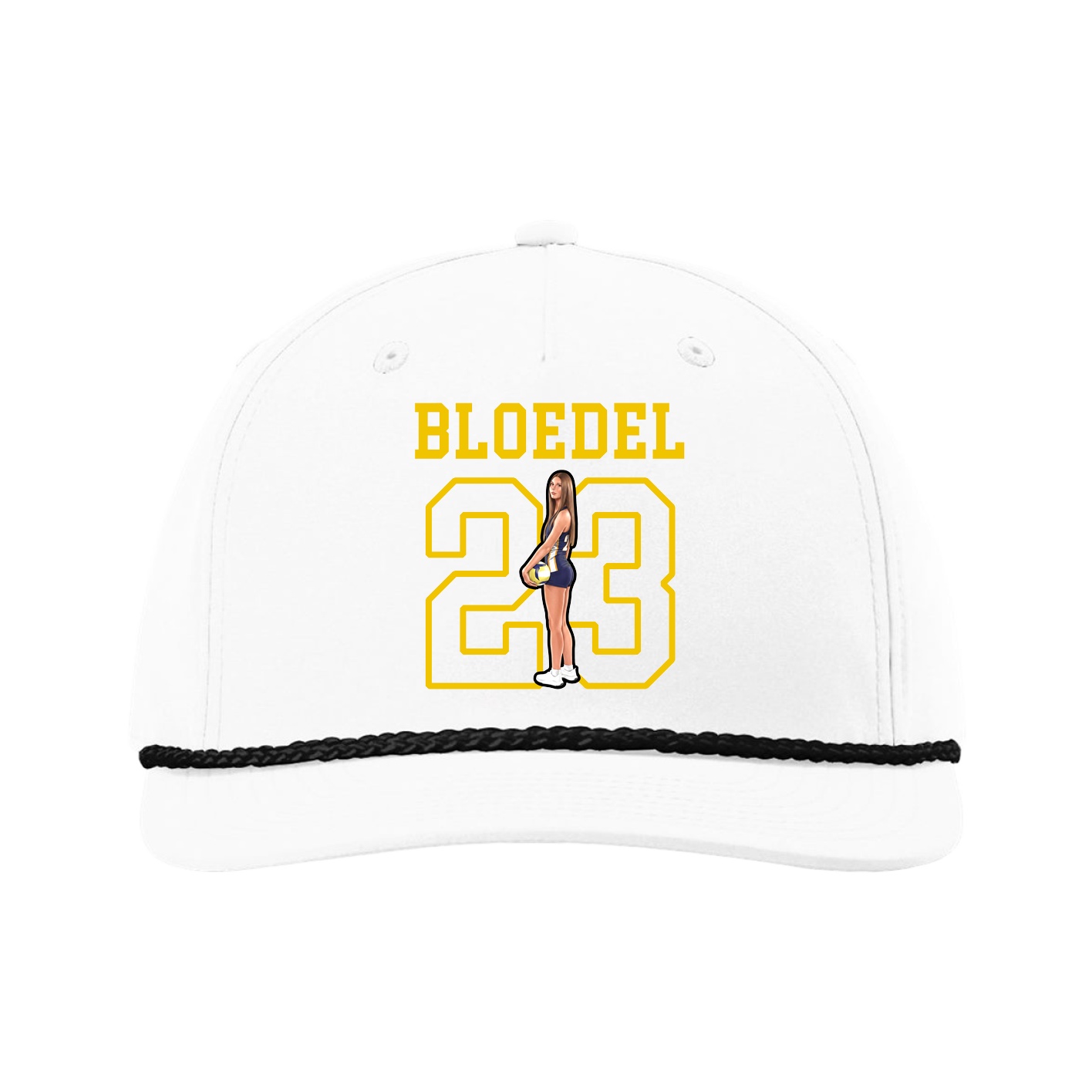 Five-Panel Classic Rope Cap — Shirsey in White