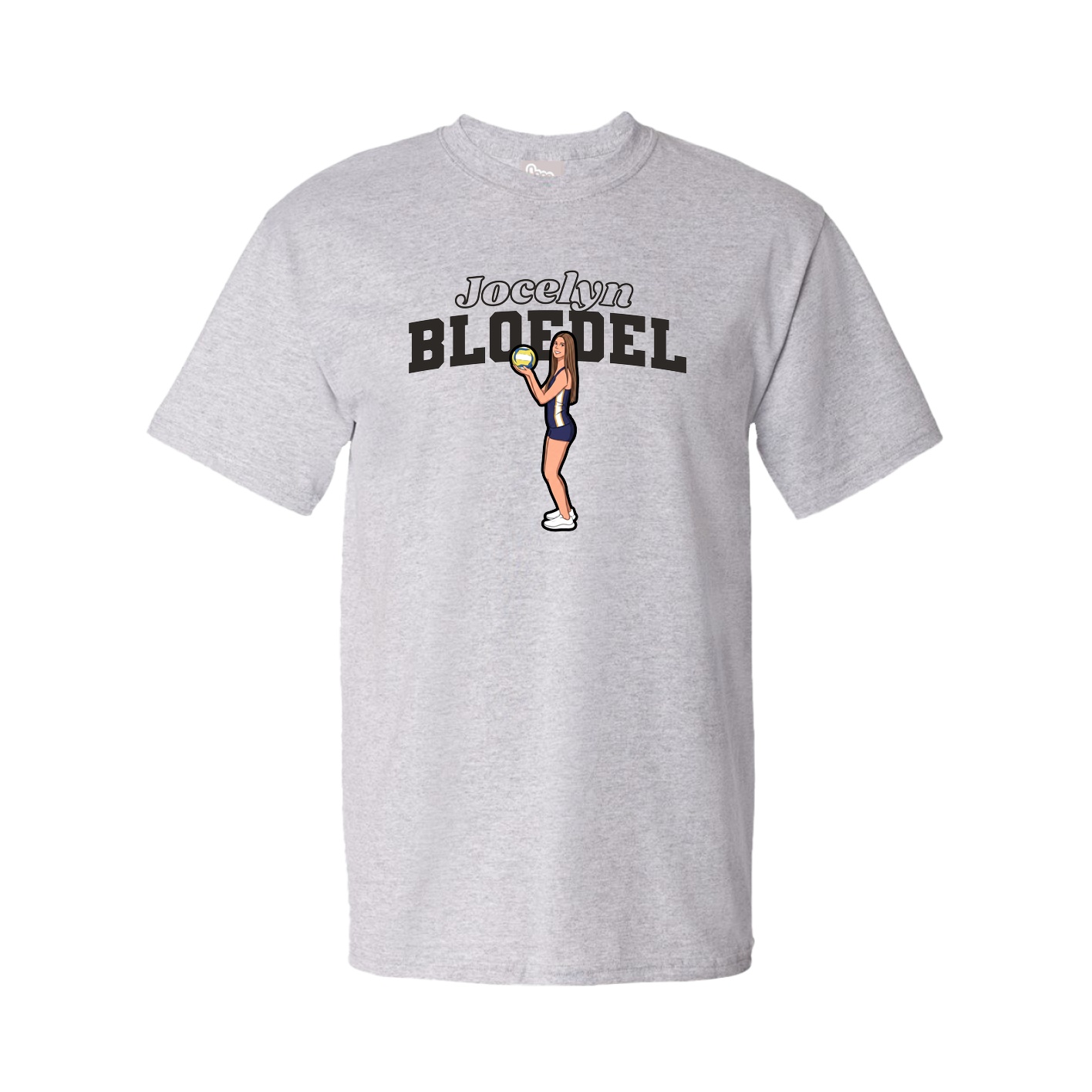 Tee — Name Arch in Grey