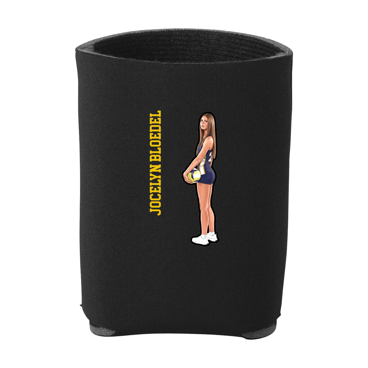 Can Holder — Name Vertical in Black