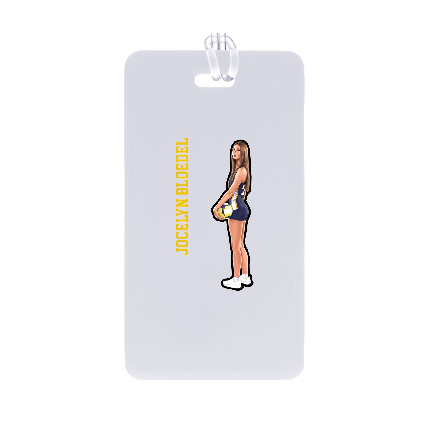 Bag Tag — Name Vertical in Classic