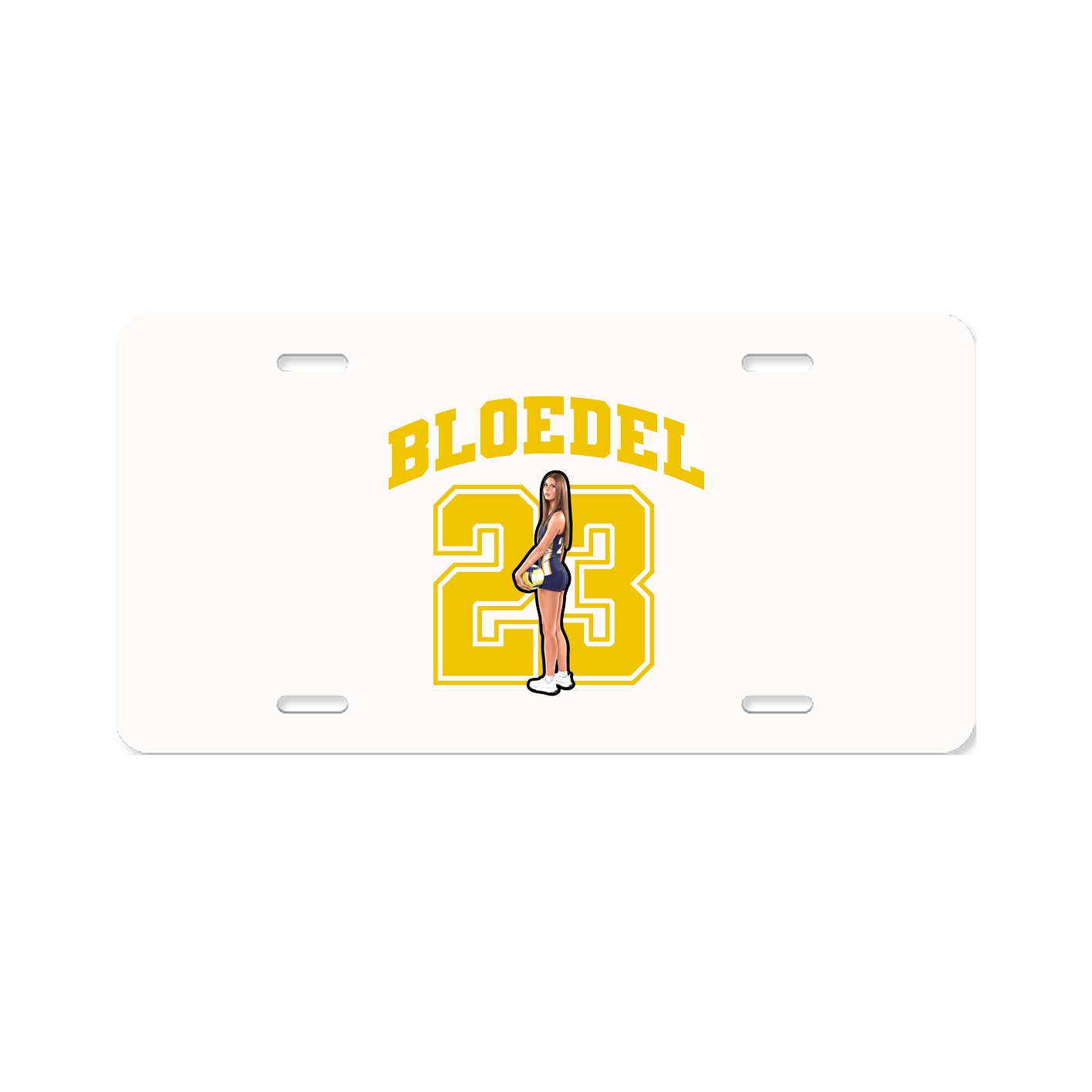 License Plate — Number in Classic