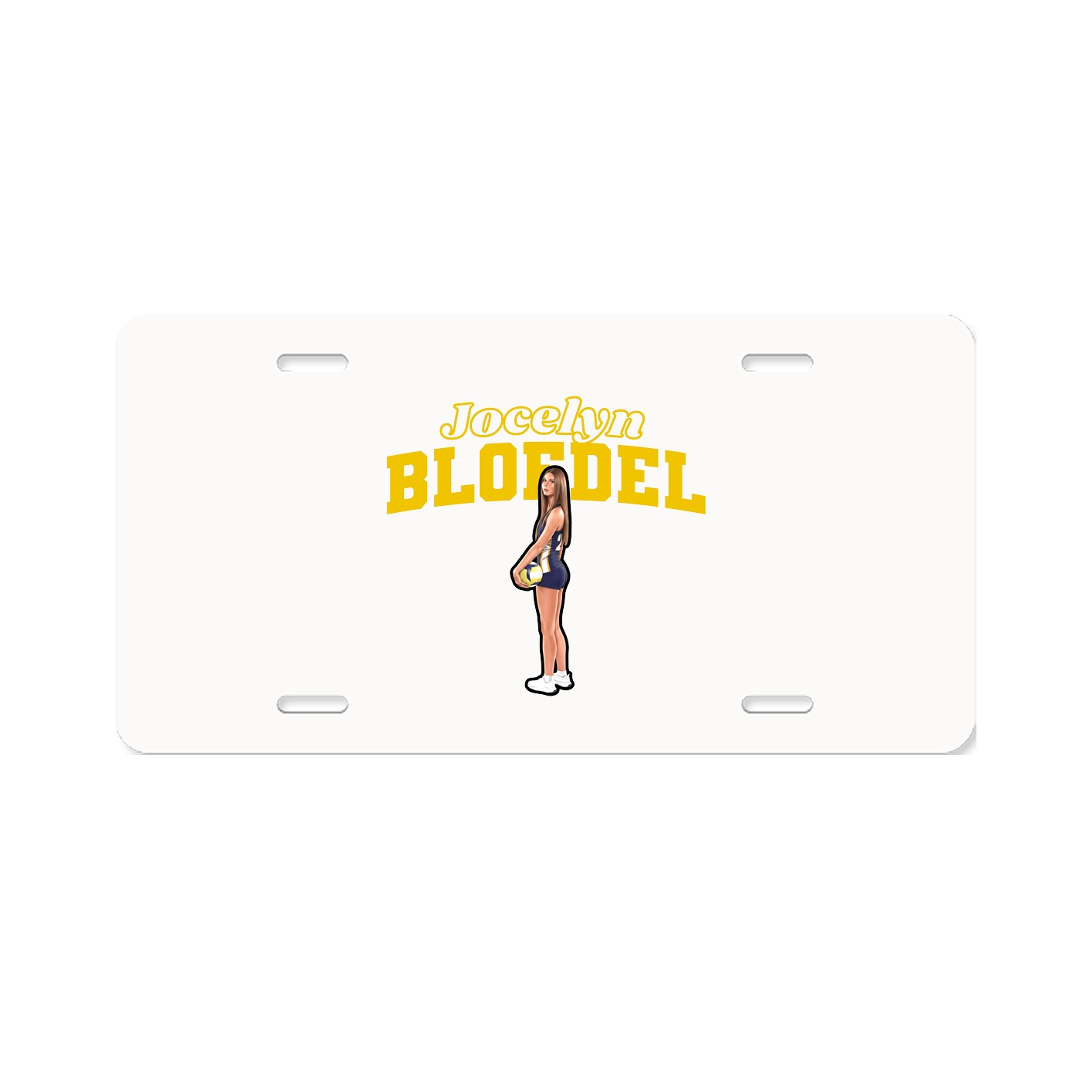 License Plate — Name Arch in Classic