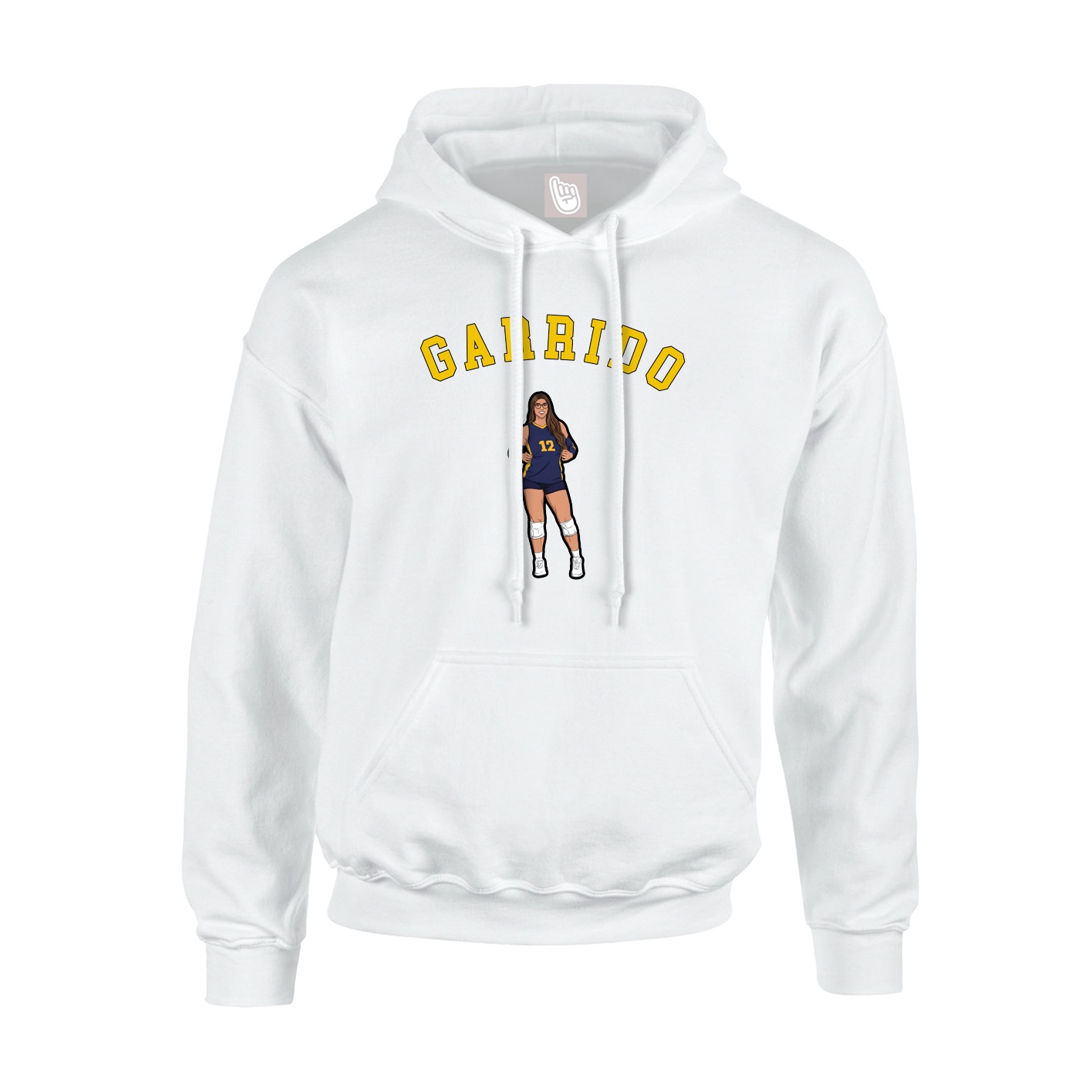Hoodie — Shirsey Arch in White