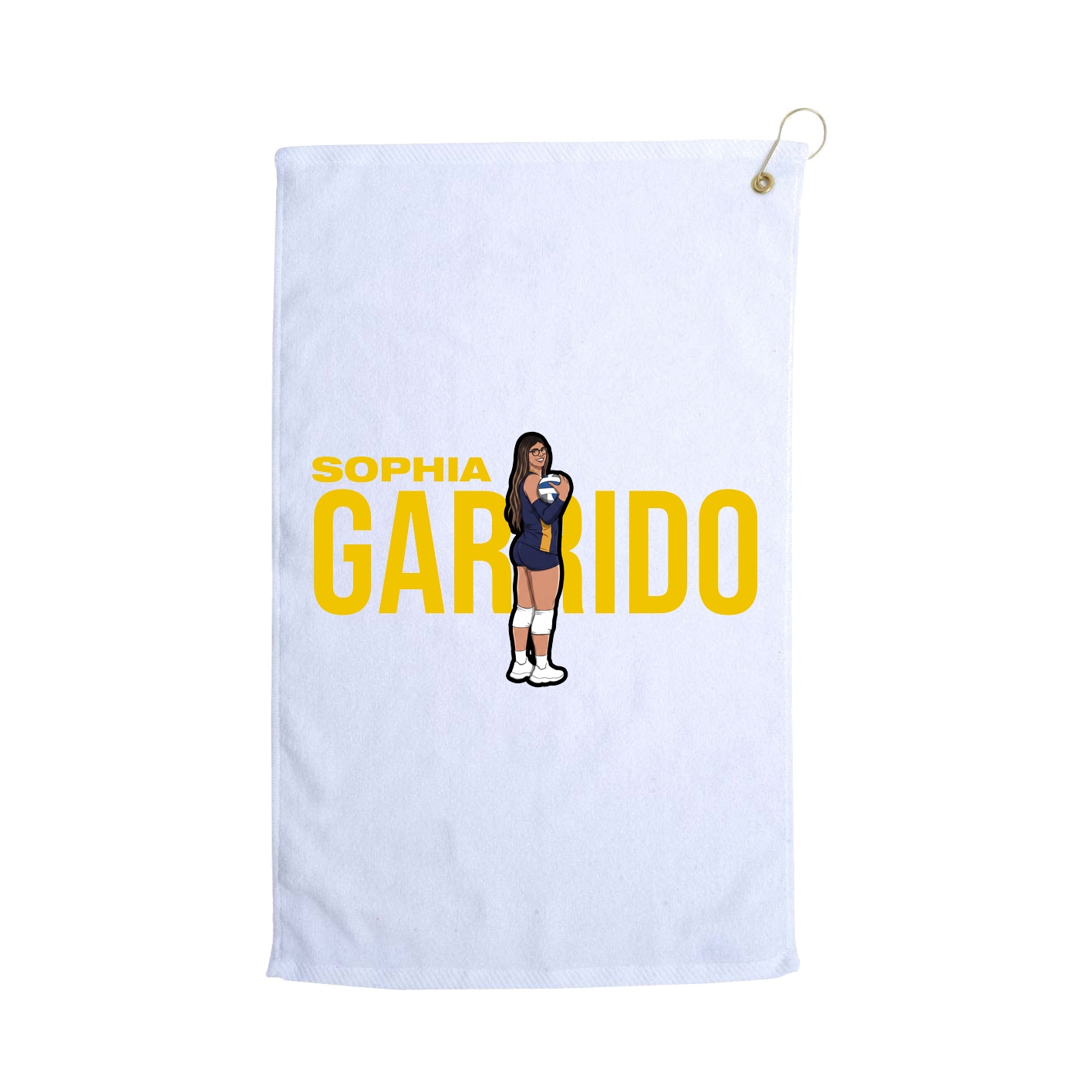 Golf Towel — Player Name in White