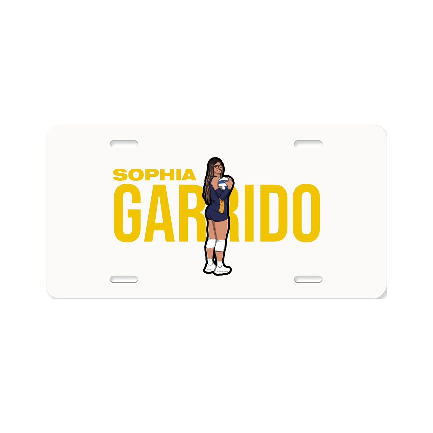 License Plate — Player Name in Classic