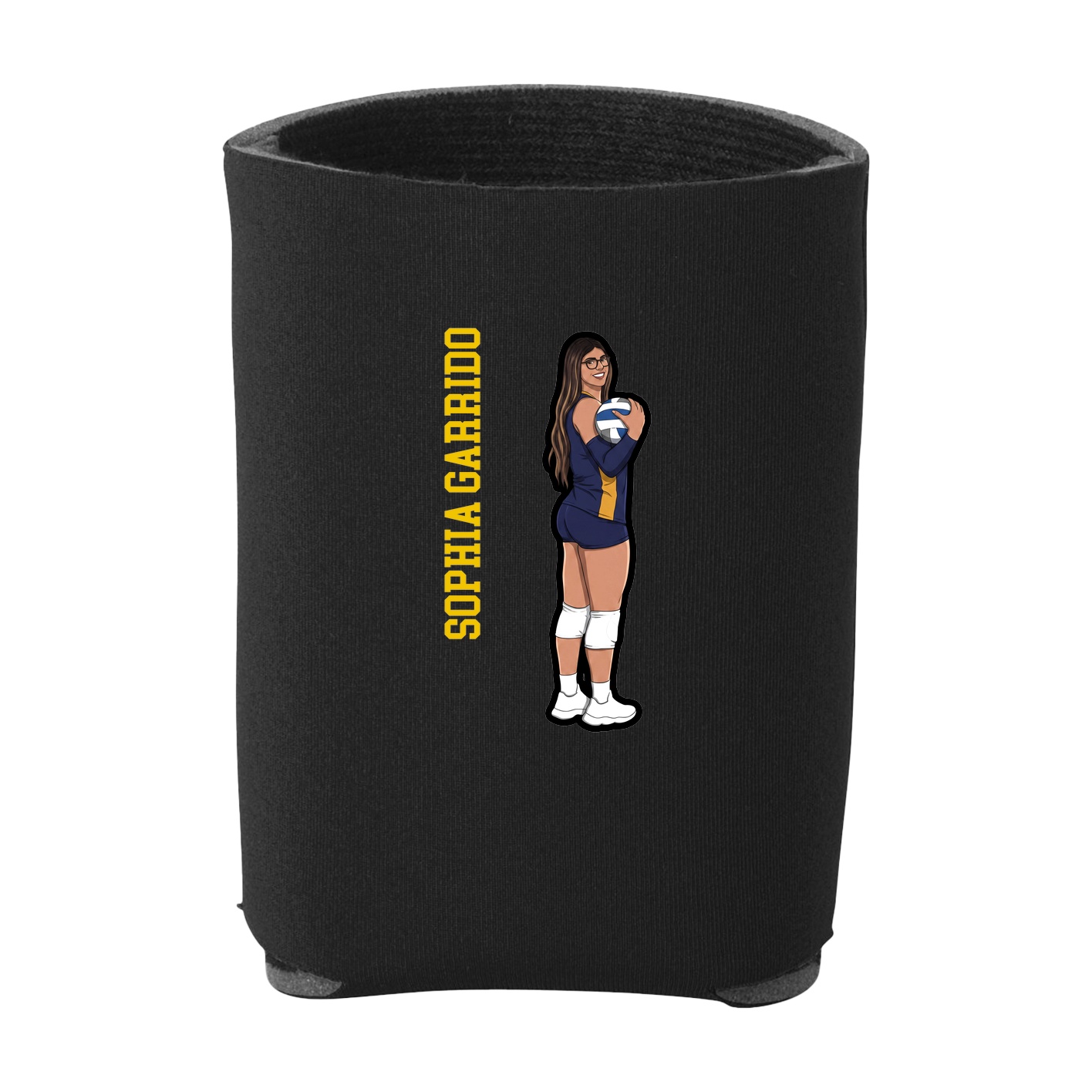 Can Holder — Name Vertical in Black