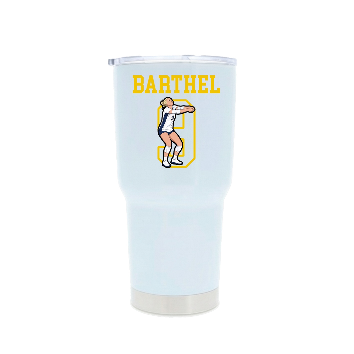 30oz Stainless Steel Tumbler — Shirsey in White